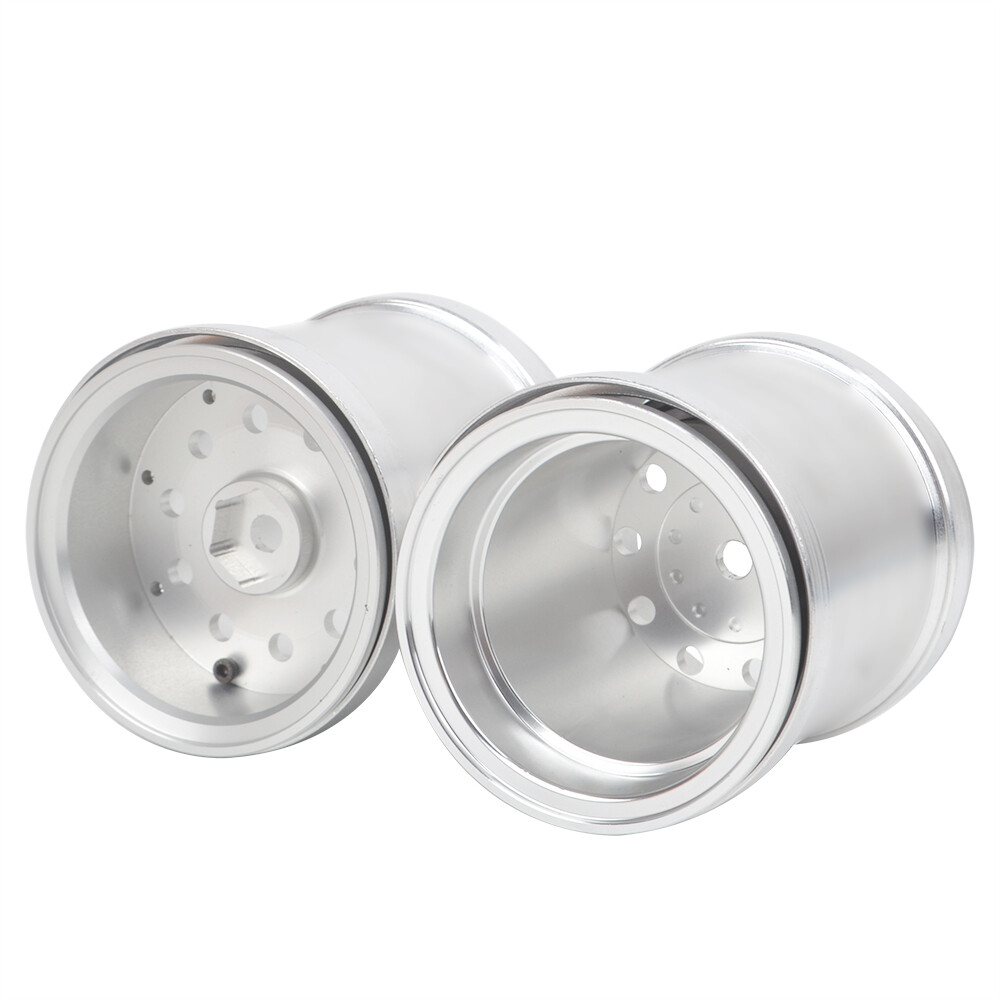 Aluminum Rear Beadlock Wheels for Tamiya King Yellow 6x6 Konghead CW01 WR-02 Car