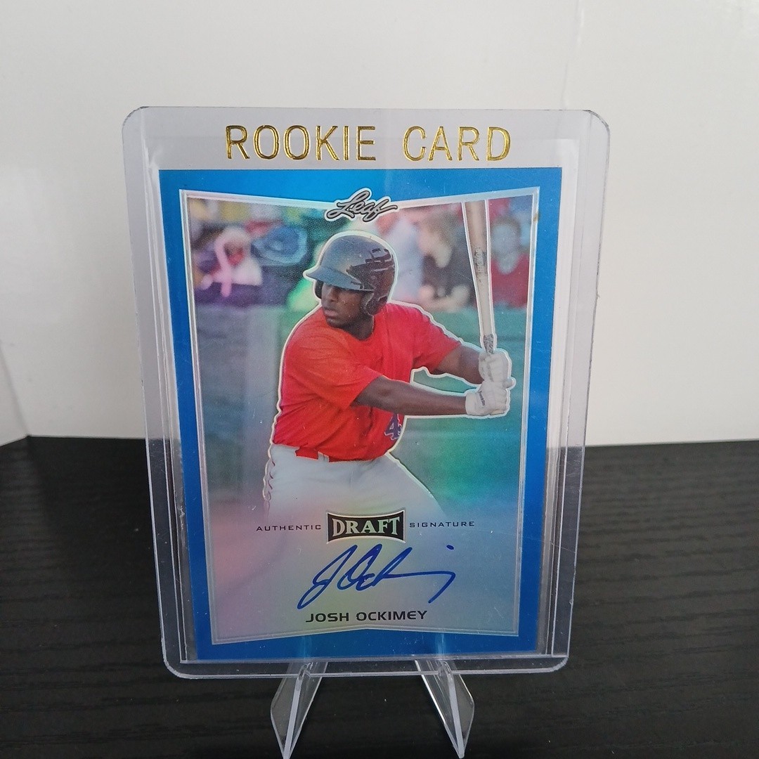 2016 Leaf Metal Draft - Josh Ockimey #BA-JO1 Blue Prismatic 7/25 (AU, RC)