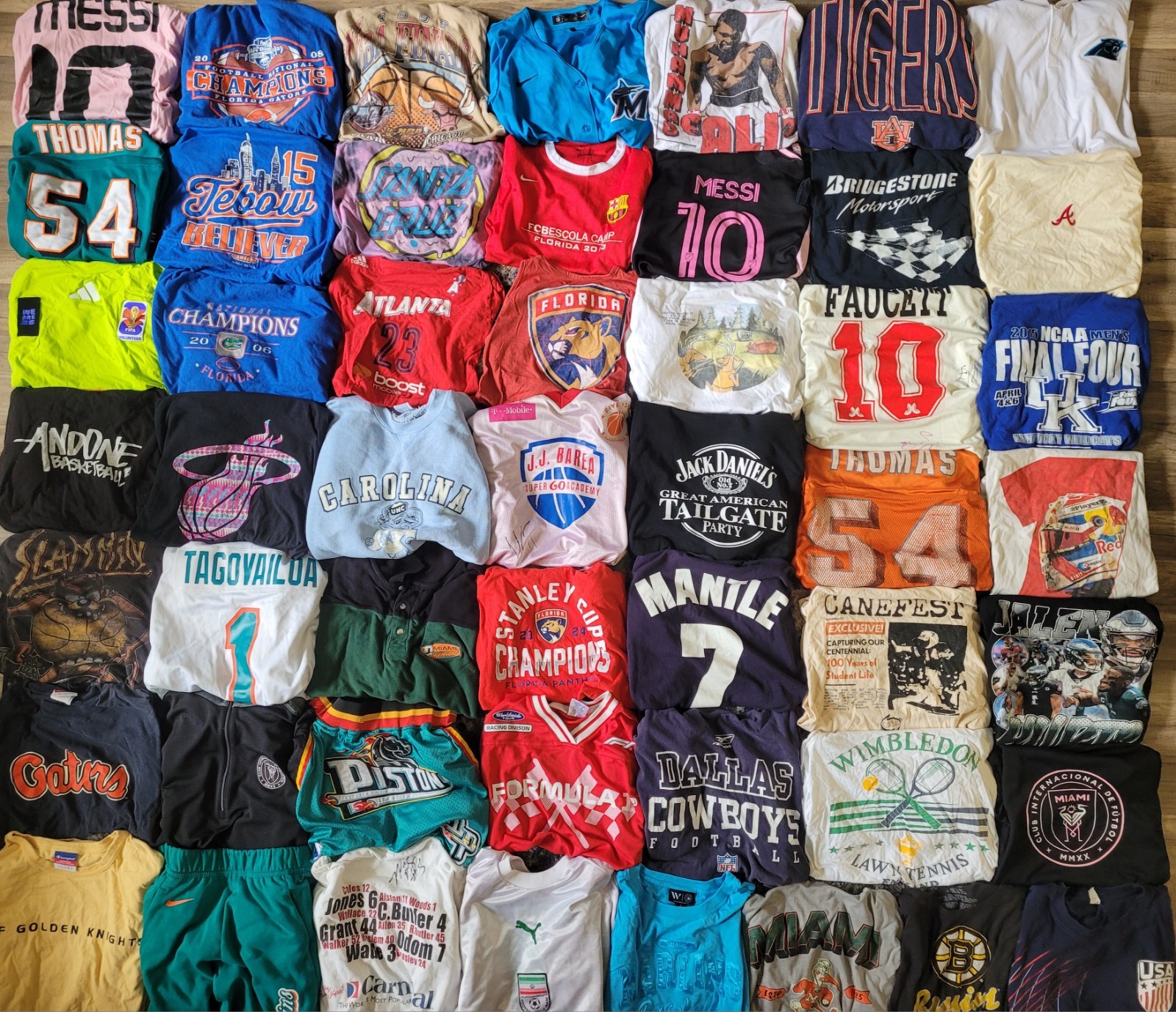 50 Y2k Vintage Graphic Lot Wholesale Resell Sports MLB NBA NHL NFL Jersey Bundle