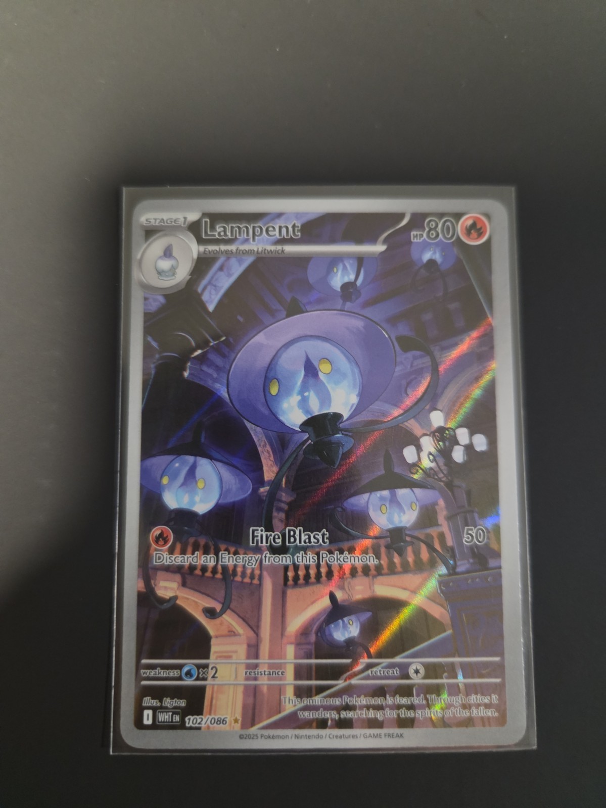 Lampent 102/086 Sv: White Flare Holo Lampent 102/086 Sv: White Flare Holo