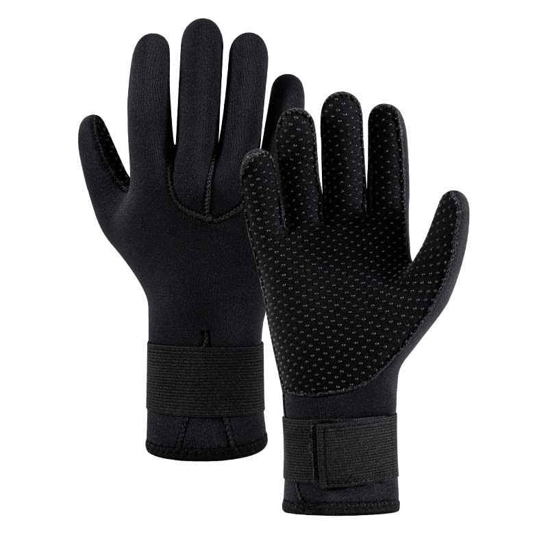 3mm Neoprene Diving Gloves Dive Gloves, Anti Slip Pool Glove Waterproof Fishi