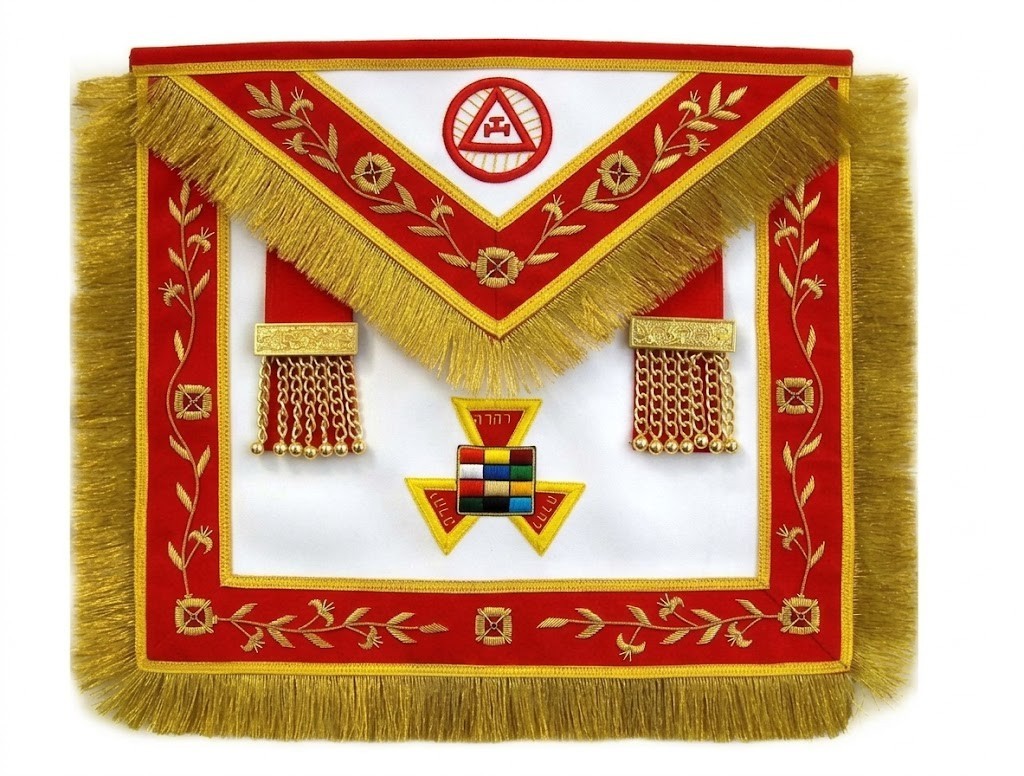 High Priest Apron Bullion Hand Embroidery Masonic Royal Arch PHP Past