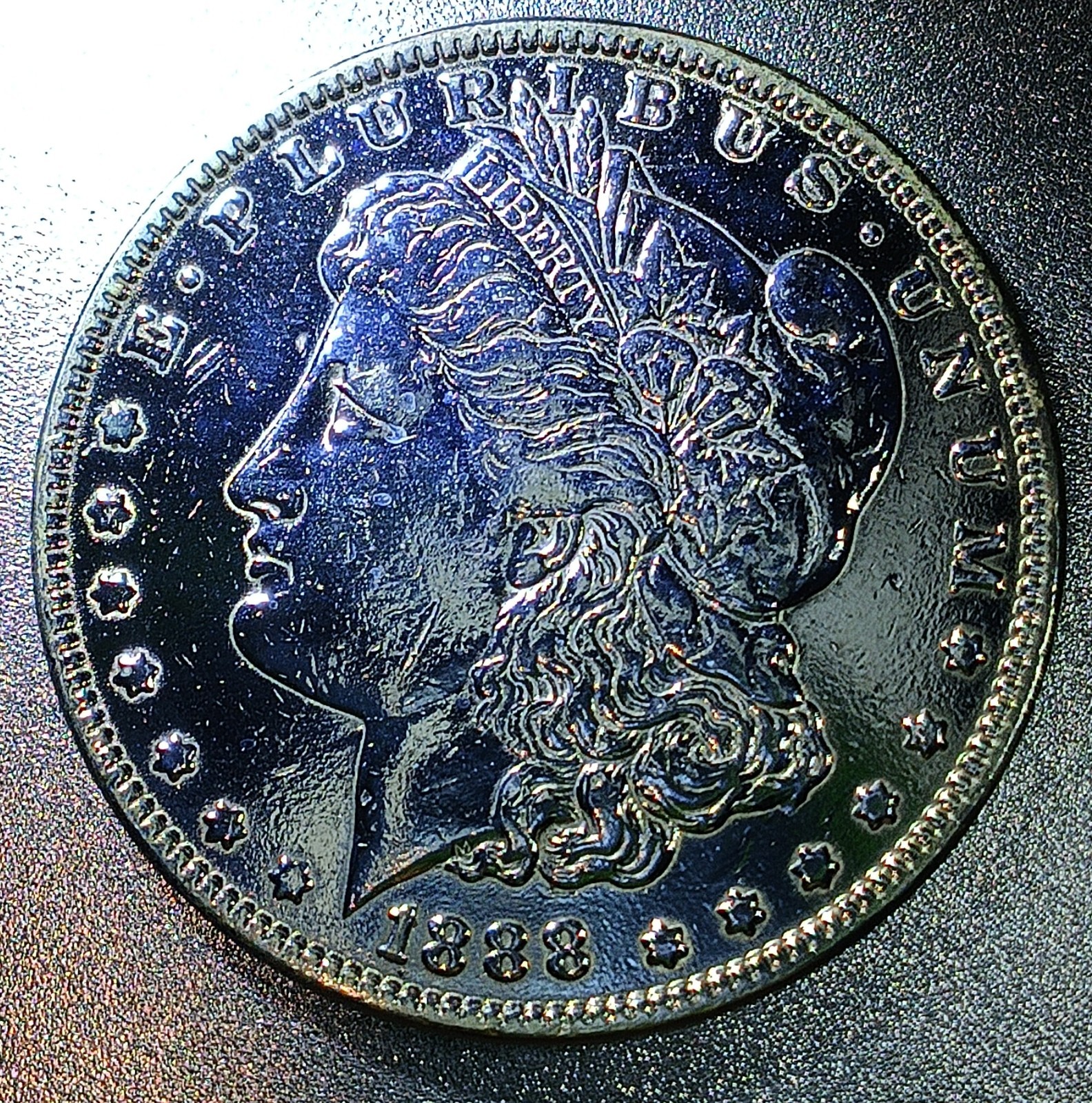 *1888 Morgan Silver Dollar BU Deep Mirror Polish