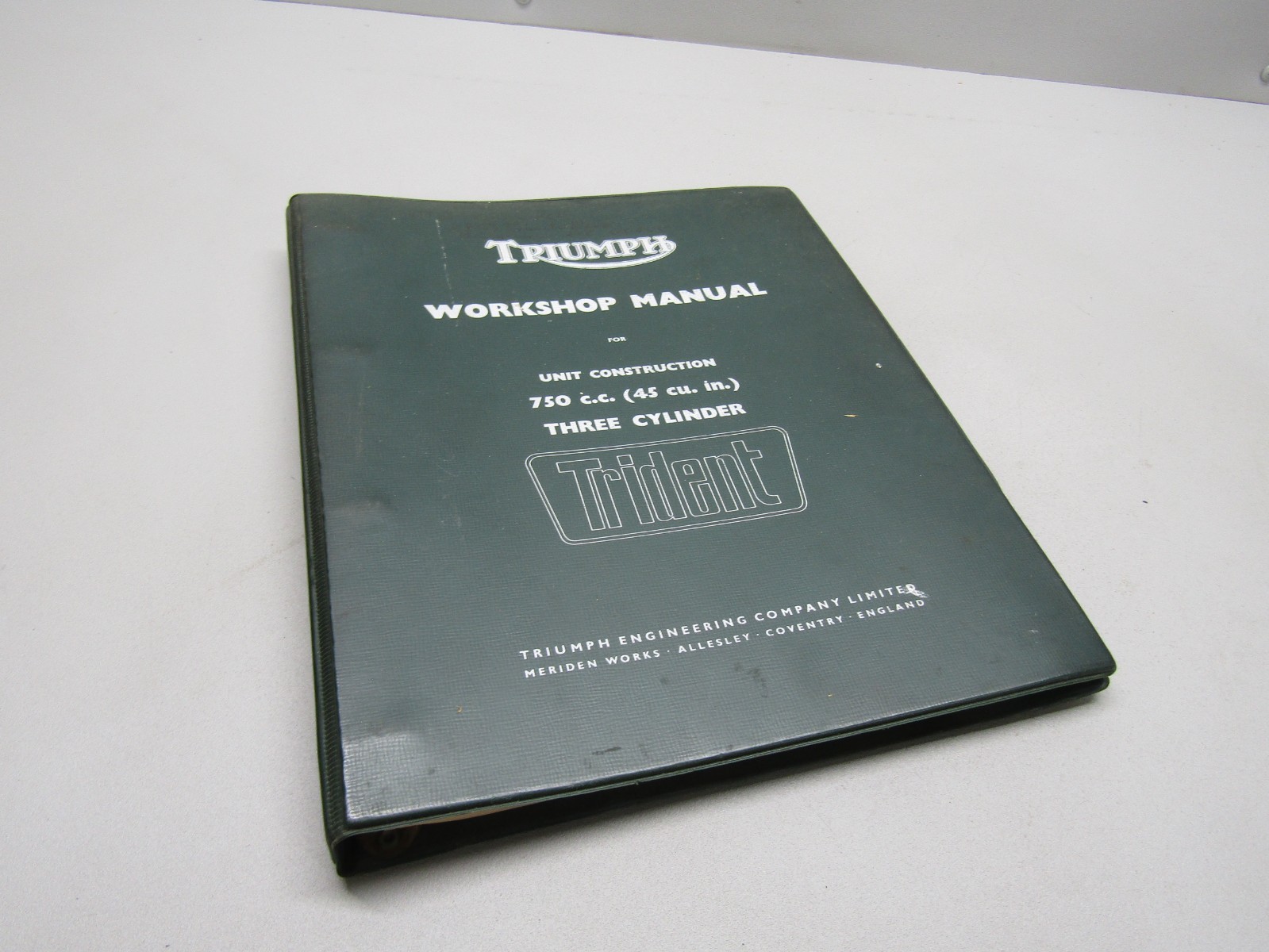 TRIUMPH 750cc 45cu.in. 3 CYLINDER T150 TRIDENT OEM WORKSHOP SERVICE MANUAL