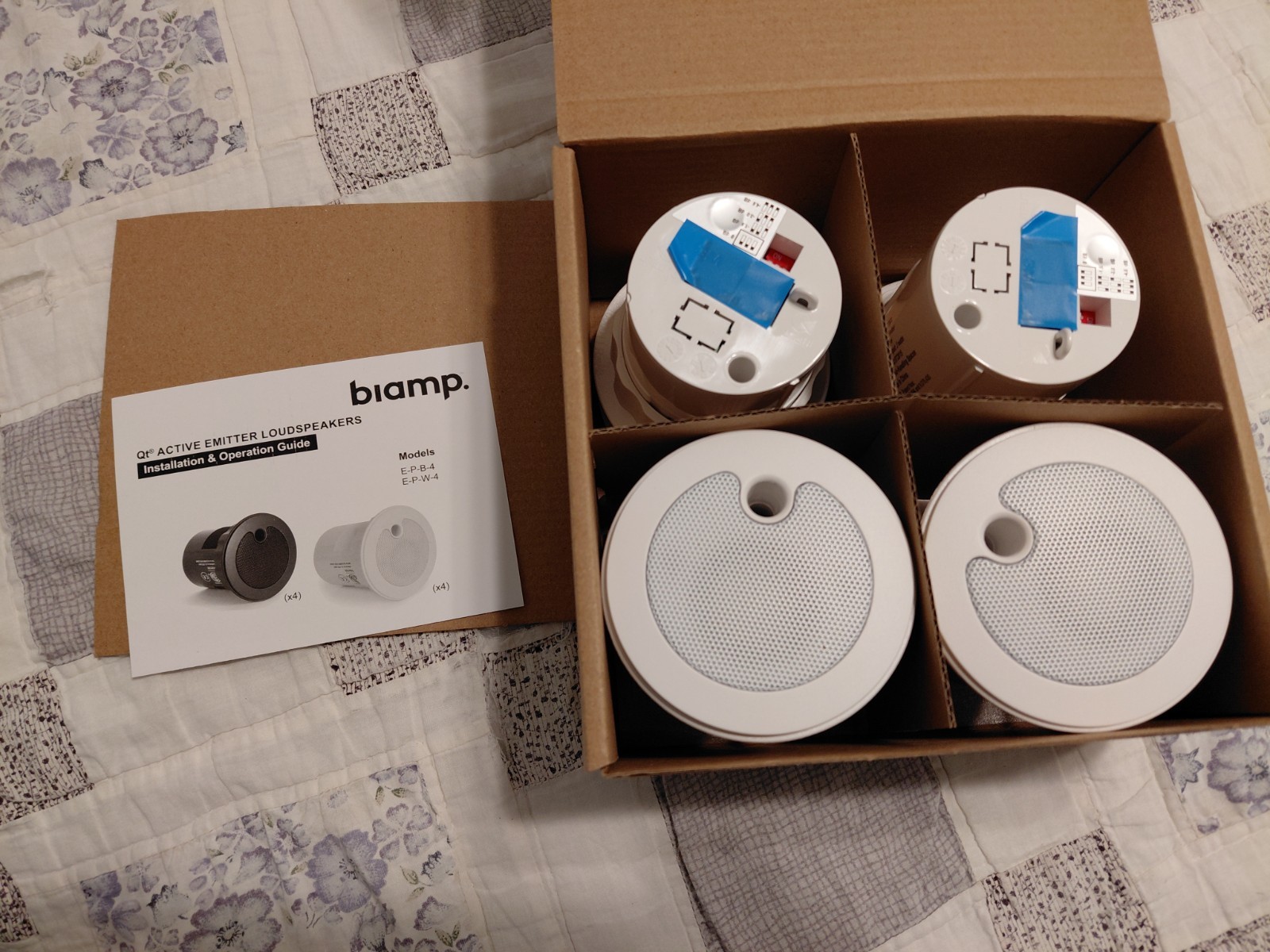 E-P-W-4 Biamp Cambridge Sound Masking Management Qt Emitter 4 pack no cables E-P-W-4 Biamp Cambridge Sound Masking Management Qt Emitter 4 pack no cables