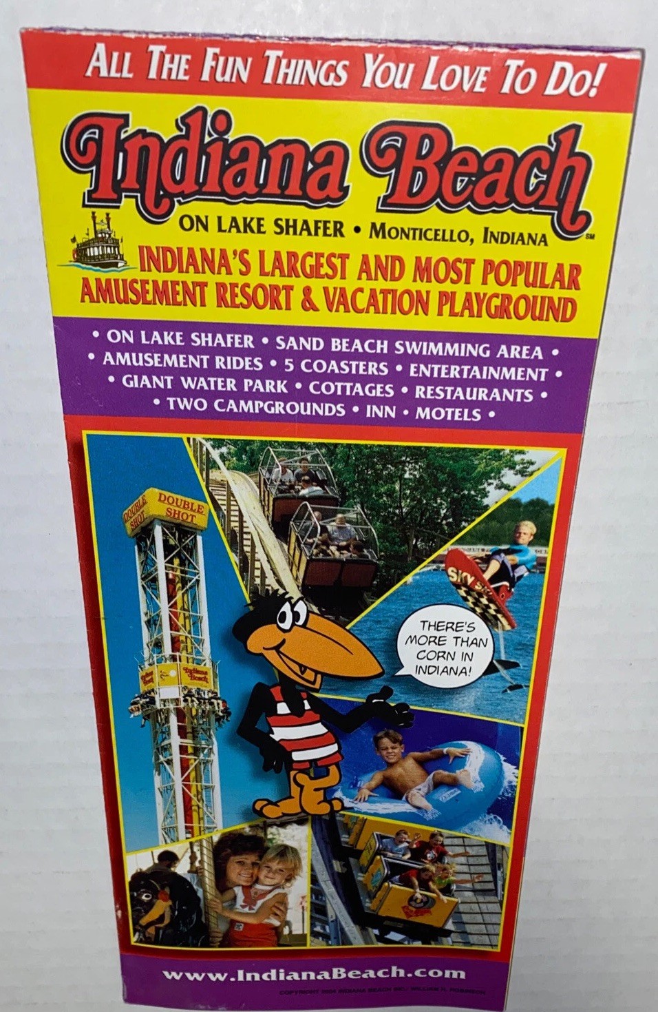 Indiana Beach Lake Shafer Poster Brochure Guide Amusement Pk Rollercoaster Indiana Beach Lake Shafer Poster Brochure Guide Amusement Pk Rollercoaster