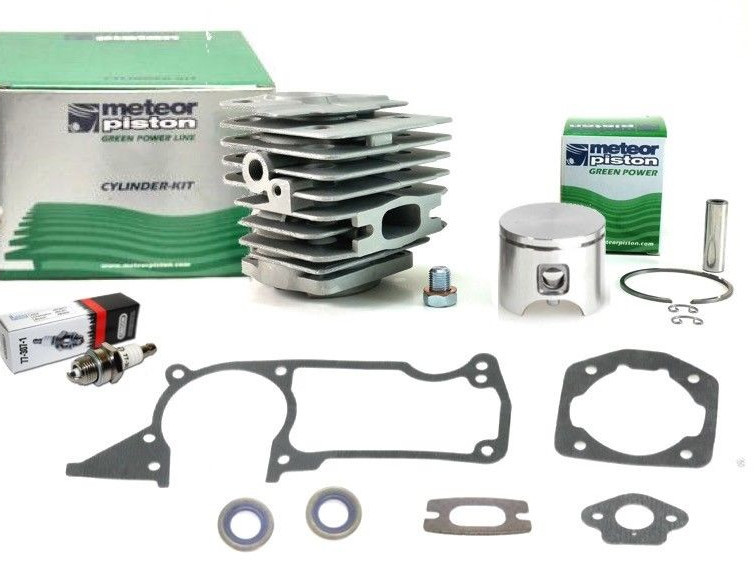 Meteor cylinder piston kit for Husqvarna 51, 55, 55 Rancher Italy Nikasil 46mm
