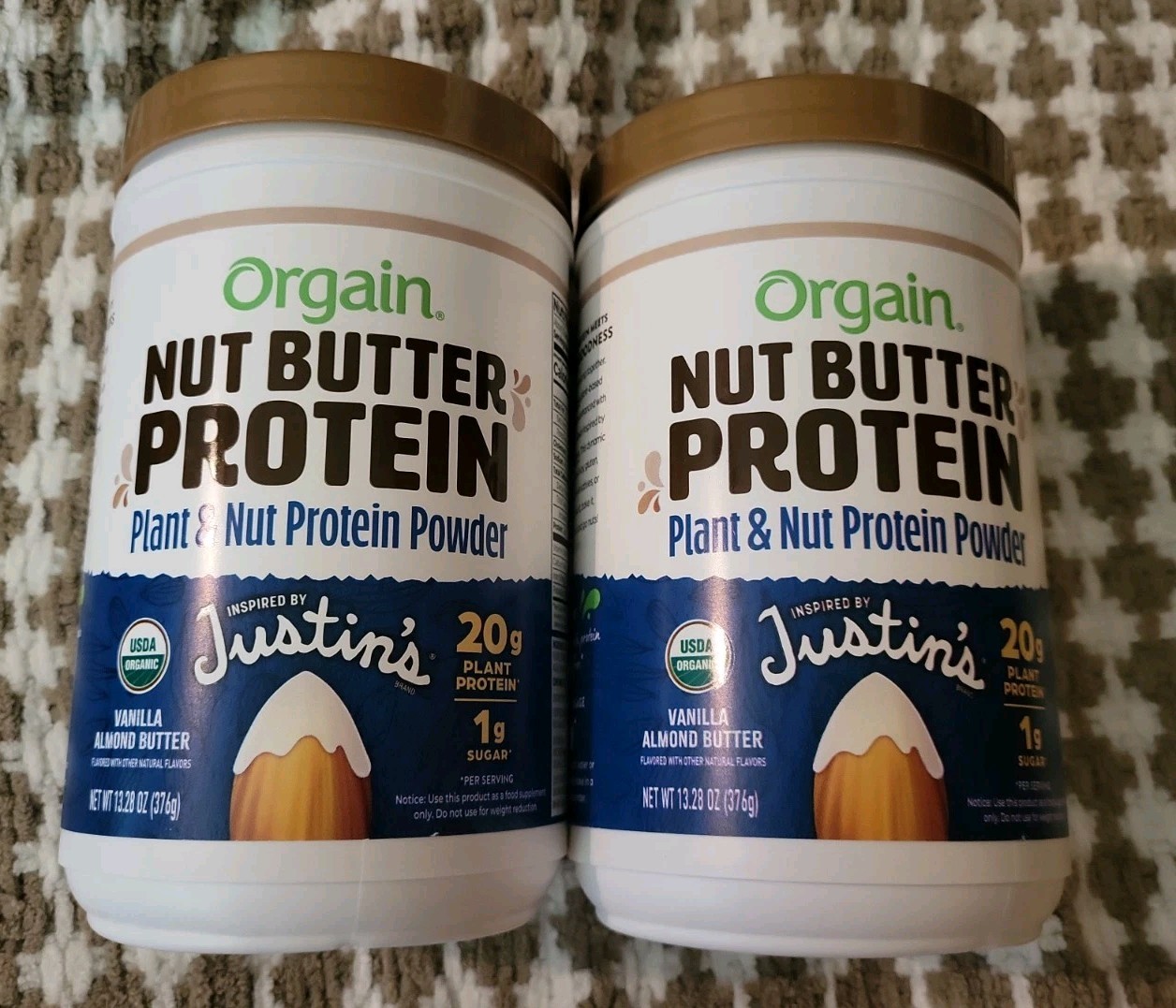 2 Orgain Nut Butter Protein Vanilla Almond Butter 13.28oz -EXP: 2/27 2 Orgain Nut Butter Protein Vanilla Almond Butter 13.28oz -EXP: 2/27