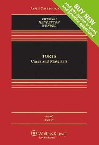 Torts: Cases and Materials (Aspen Casebook) - Hardcover - GOOD Torts: Cases and Materials (Aspen Casebook) - Hardcover - GOOD