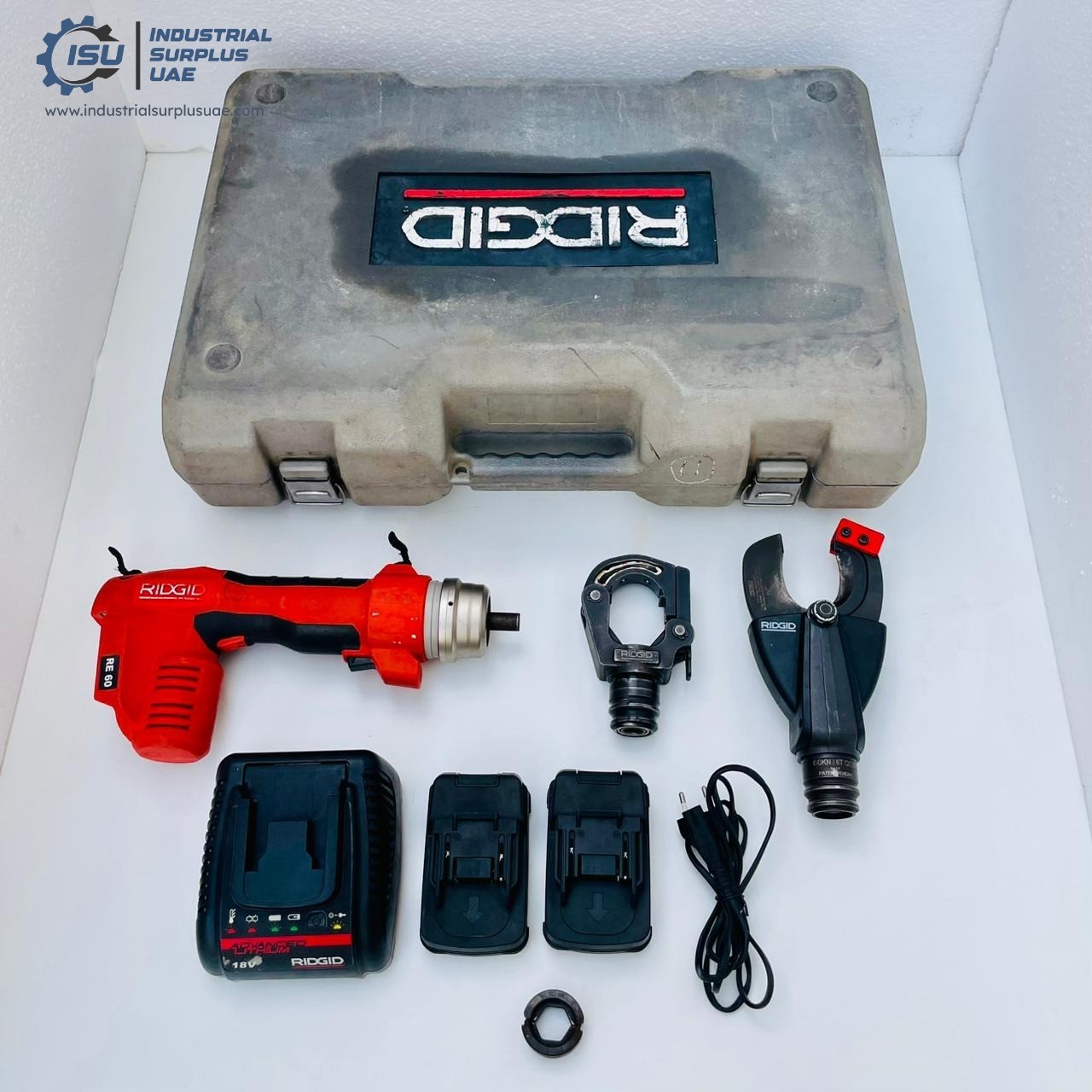RIDGID RE 60-IB32 Battery Operated Quick Change Crimper & Cutting Machine