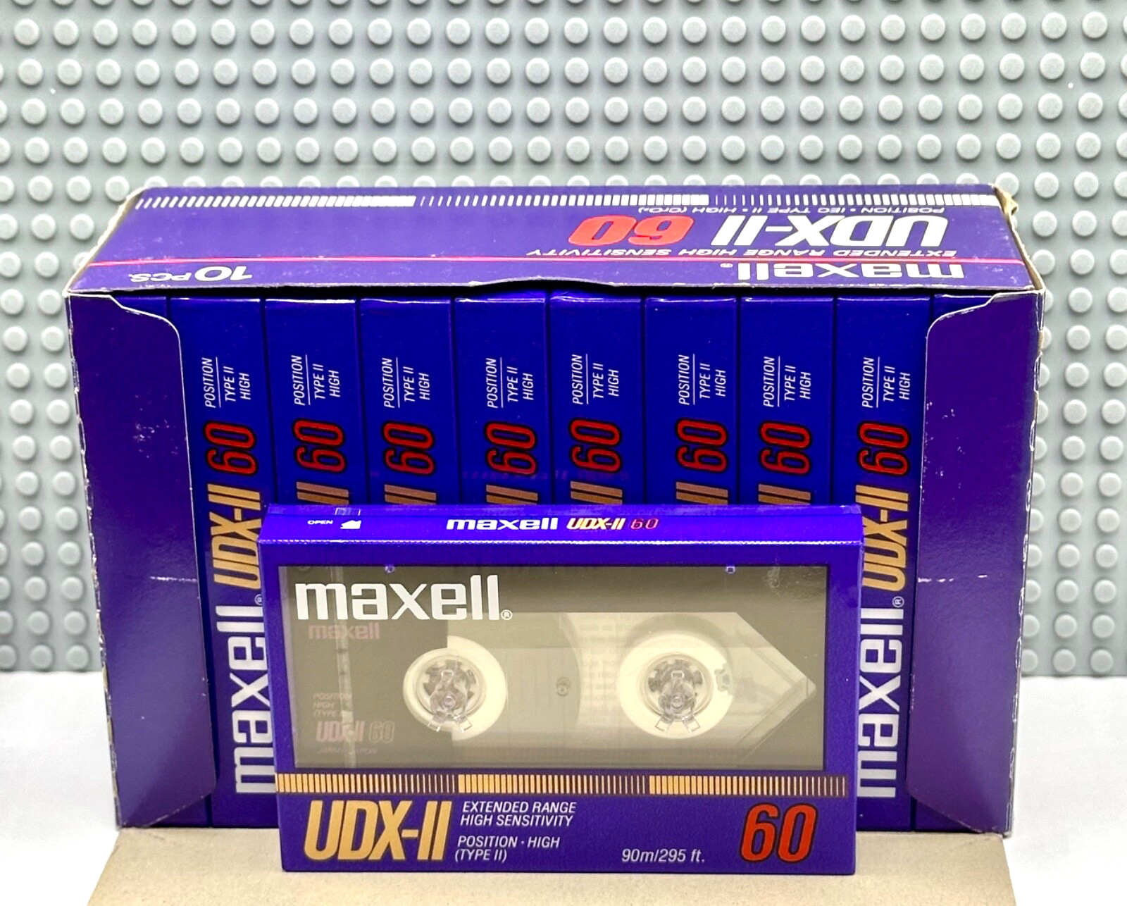MAXELL  UDX-II  60    TYPE II     BOX OF 10  CASSETTE  TAPES (SEALED)