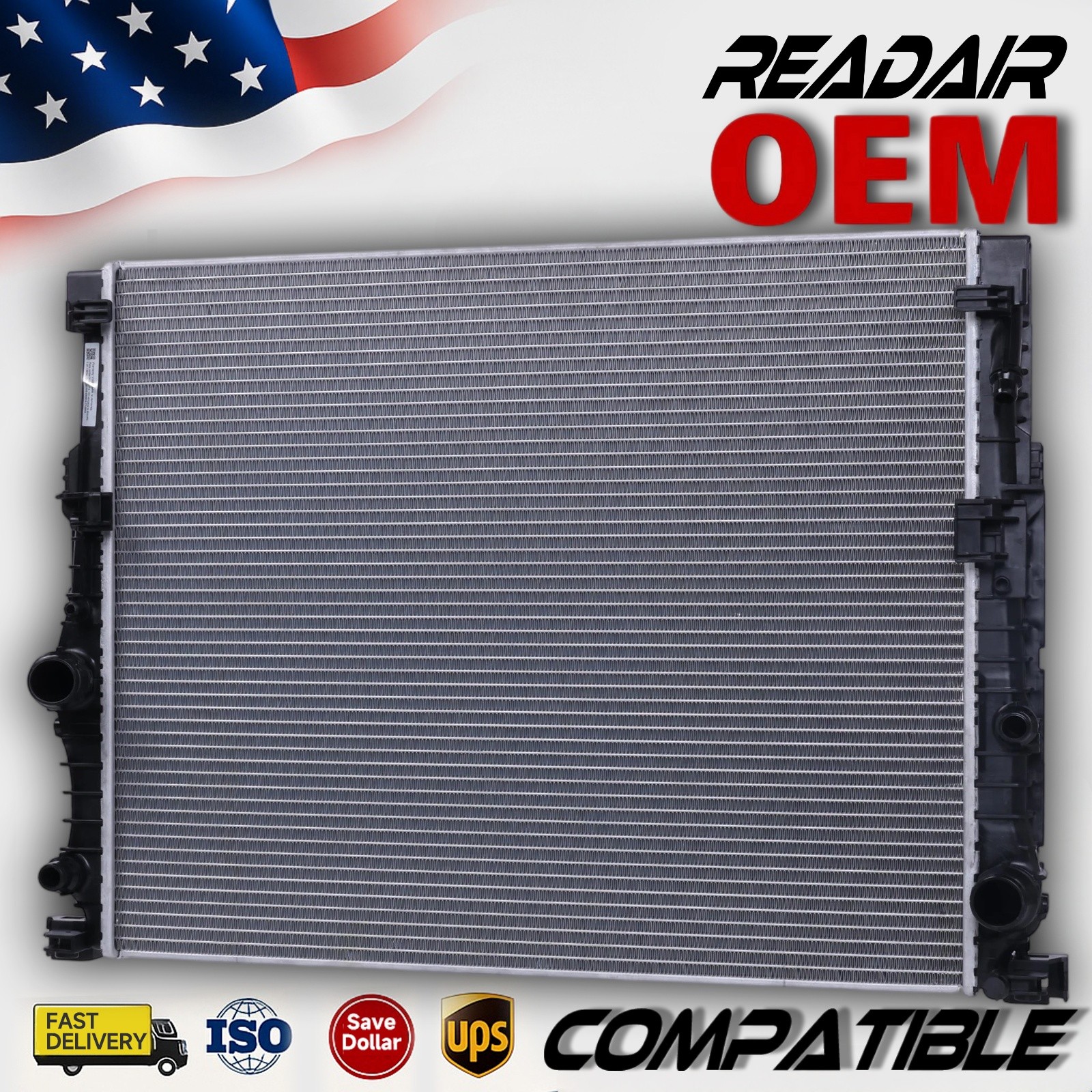 Radiator For BMW 740i 3.0L 2016-2017 540i 530i 2.0L 2017 17118576997 17118476010