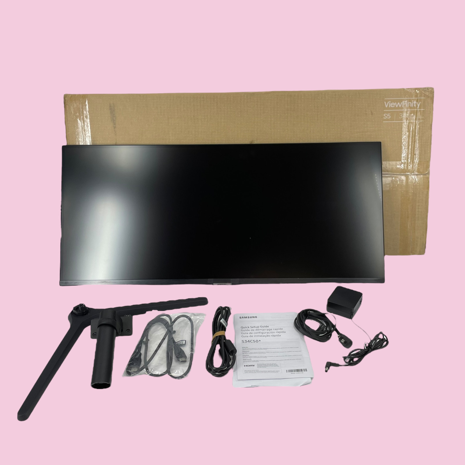 Samsung Ultrawide ViewFinity S5 S50GC 34” QHD 5ms 100Hz 3440x1440 Monitor Samsung Ultrawide ViewFinity S5 S50GC 34” QHD 5ms 100Hz 3440x1440 Monitor