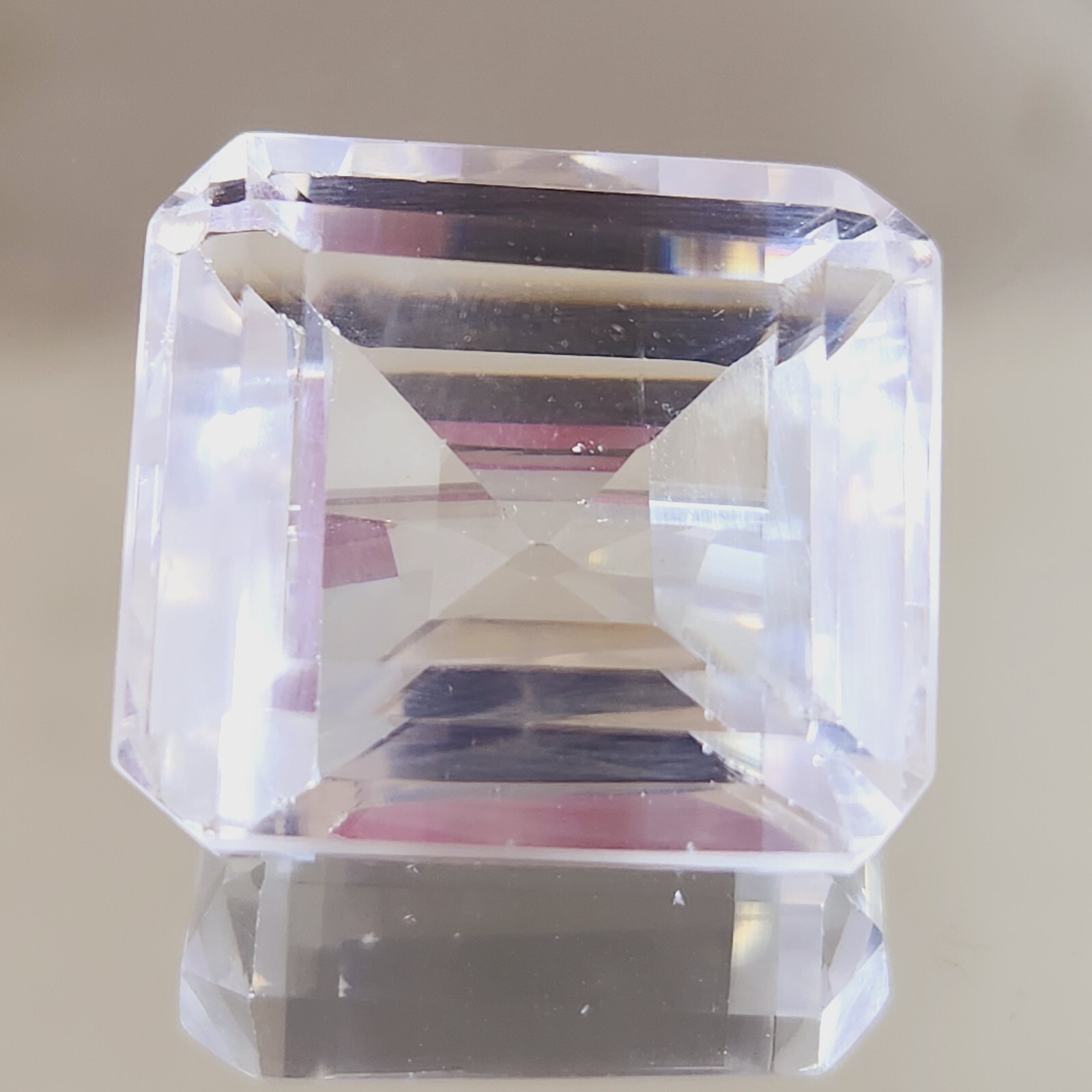 Flawless 105.75 Ct Heated Ceylon White Sapphire Emerald Cut Loose Gemstone US 97