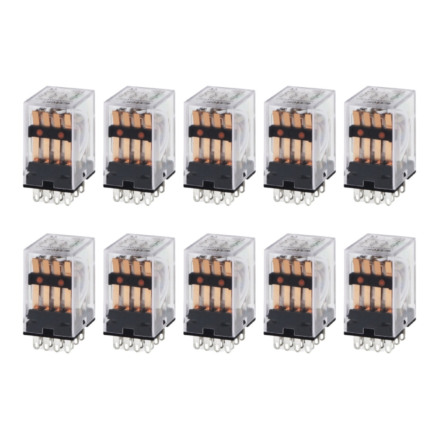 1-100 Pcs DC 24V Coil Power Relay 14 pin Replacement for Omron MY4NJ MY4N-J