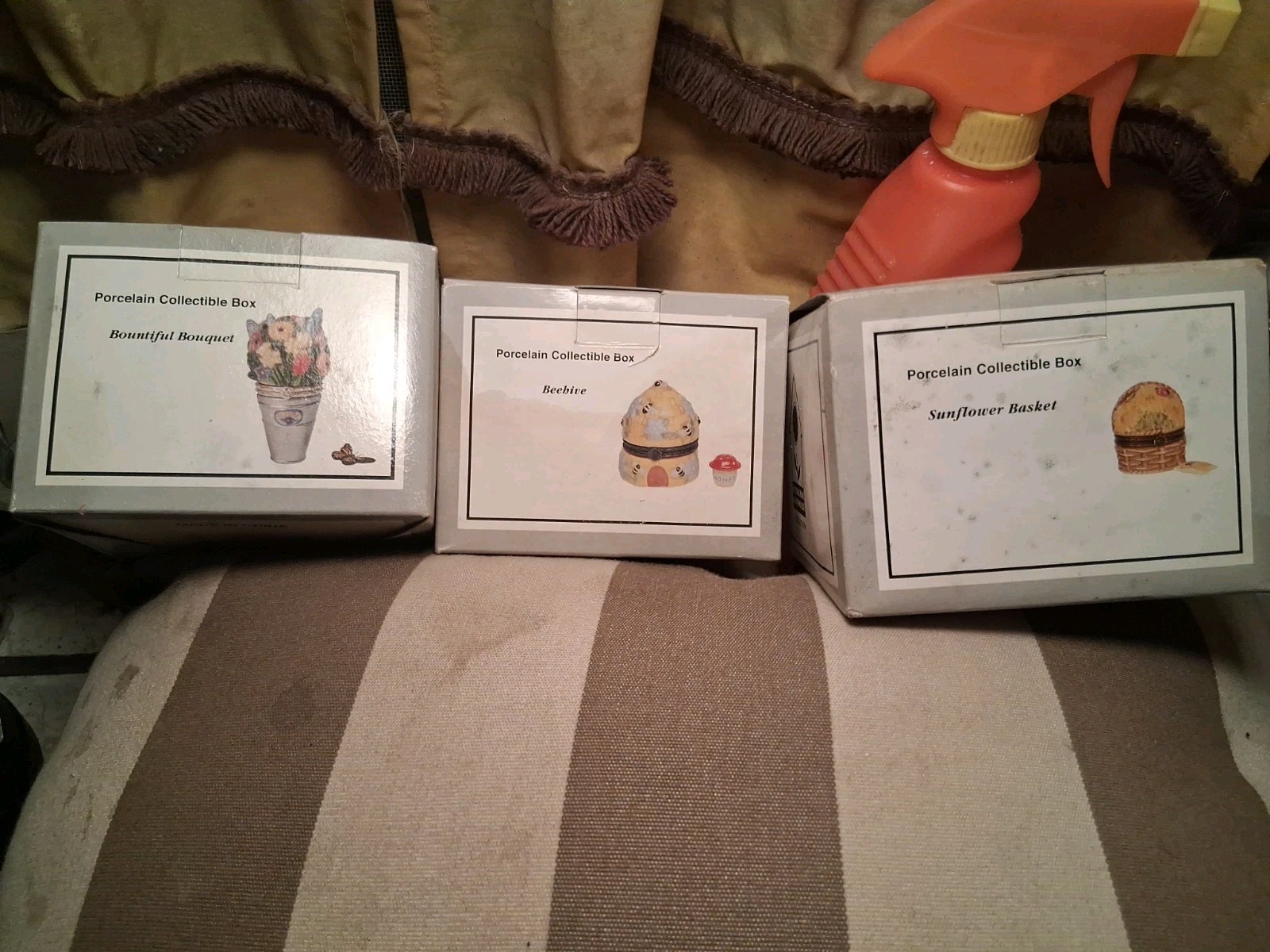 Lot of 3 Gardening Club PHB Porcelain Trinket Boxes,Paper NOS Rare Downsizing Lot of 3 Gardening Club PHB Porcelain Trinket Boxes,Paper NOS Rare Downsizing