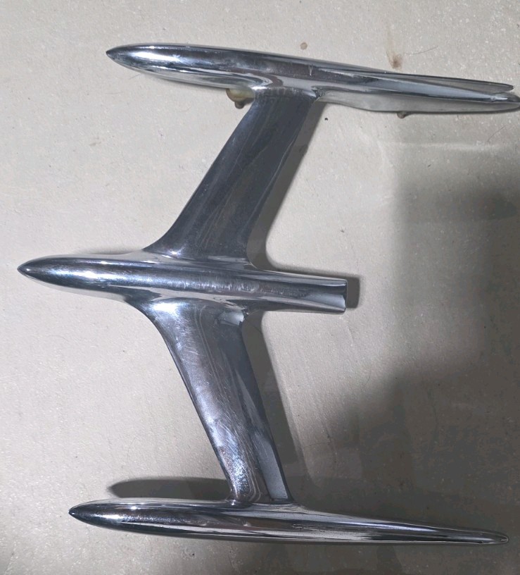 Vintage 1955 Oldsmobile Jet Rocket Hood Ornament OEM Chrome