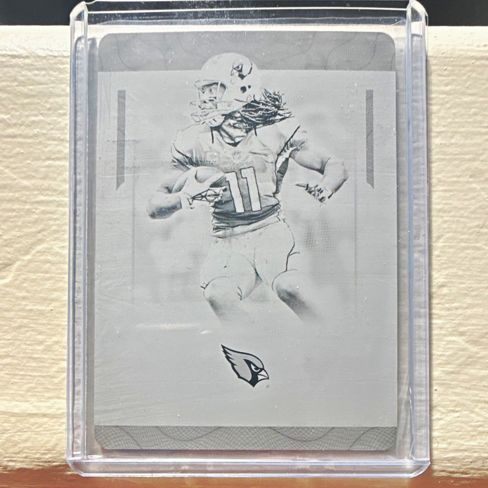 2016 Panini National Treasures Larry Fitzgerald Printing Plate 1/1 #3 Cardinals