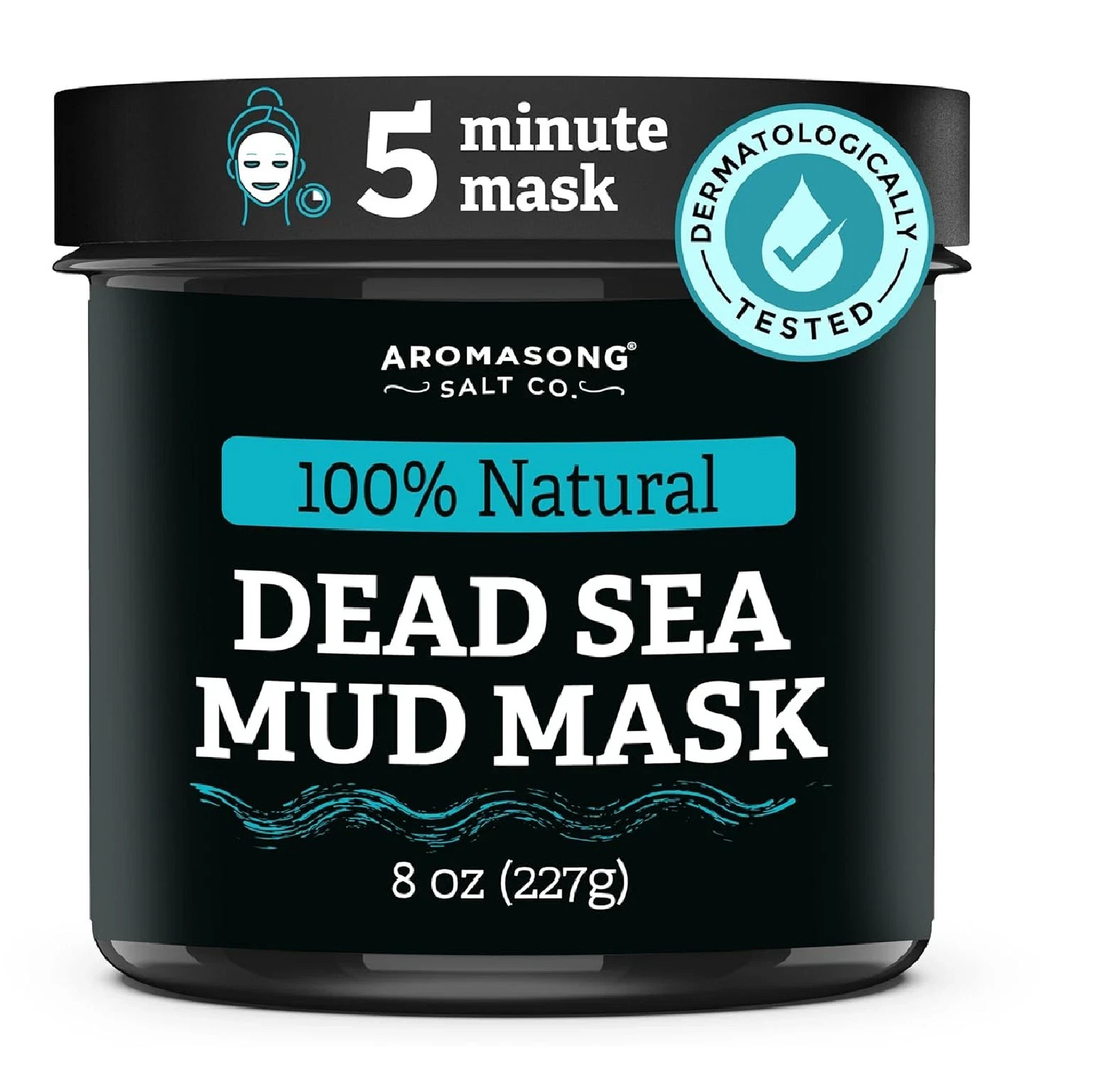 Aromasong 100% Pure Dead Sea Mud Mask for Face and Body - Spa Quality Pore Minim