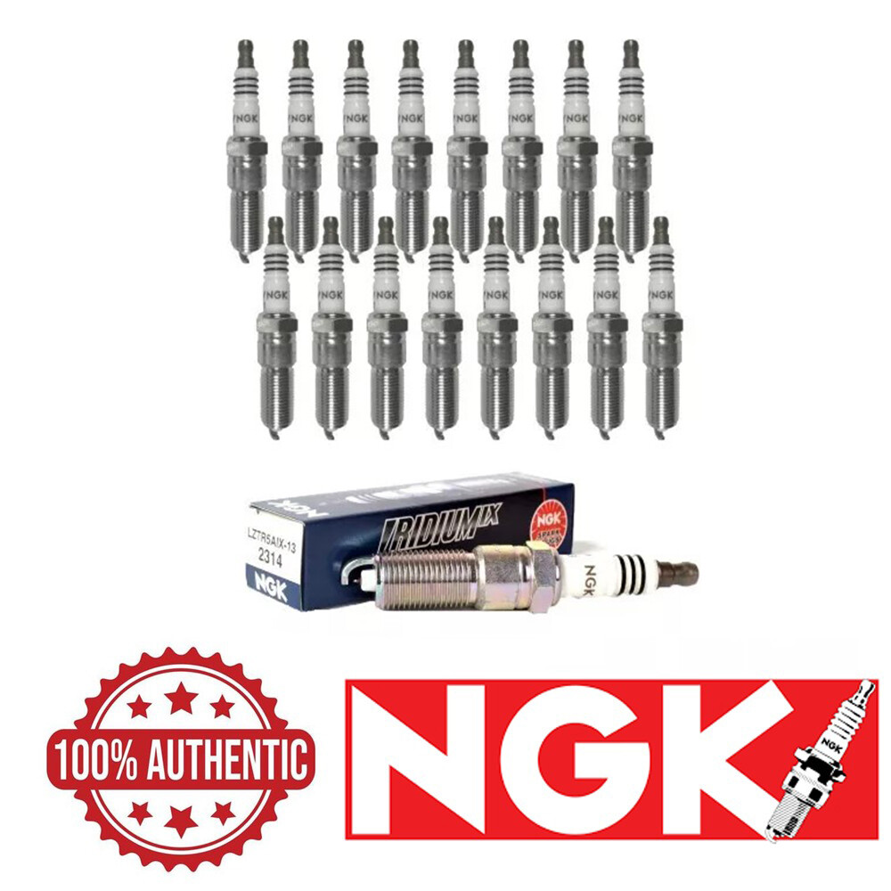 NGK 2314 IRIDIUM IX LZTR5AIX-13 SPARK PLUGS - DODGE CHRYSLER JEEP HEMI Set of 16