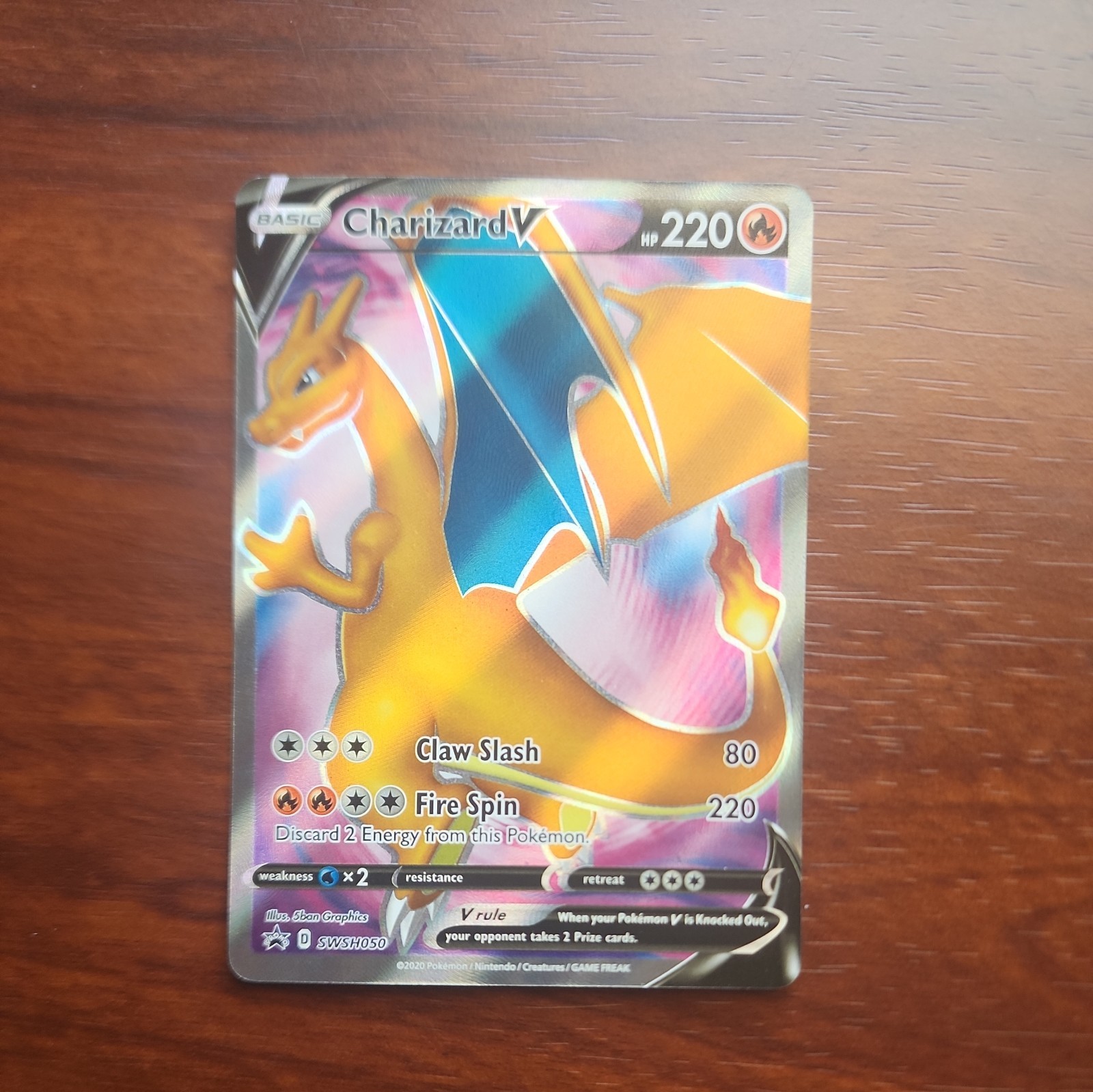Pokemon Champions Path Charizard V SWSH050 Promo Full Art NM-MT