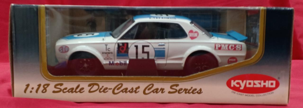 Kyosho 2000GT-R Racing No.15 Blue Diecast Model Car Collectible Kyosho 2000GT-R Racing No.15 Blue Diecast Model Car Collectible