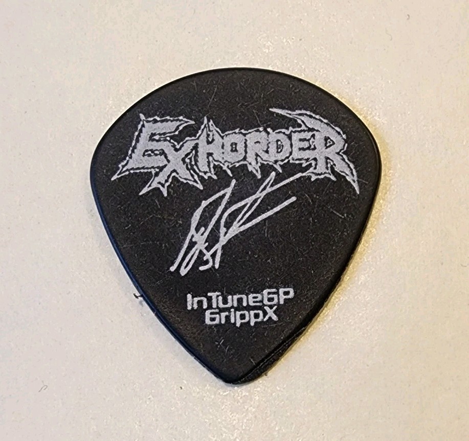 EXHORDER - Authentic, Original and RARE Official Tour Guitar Pick Kyle Thomas