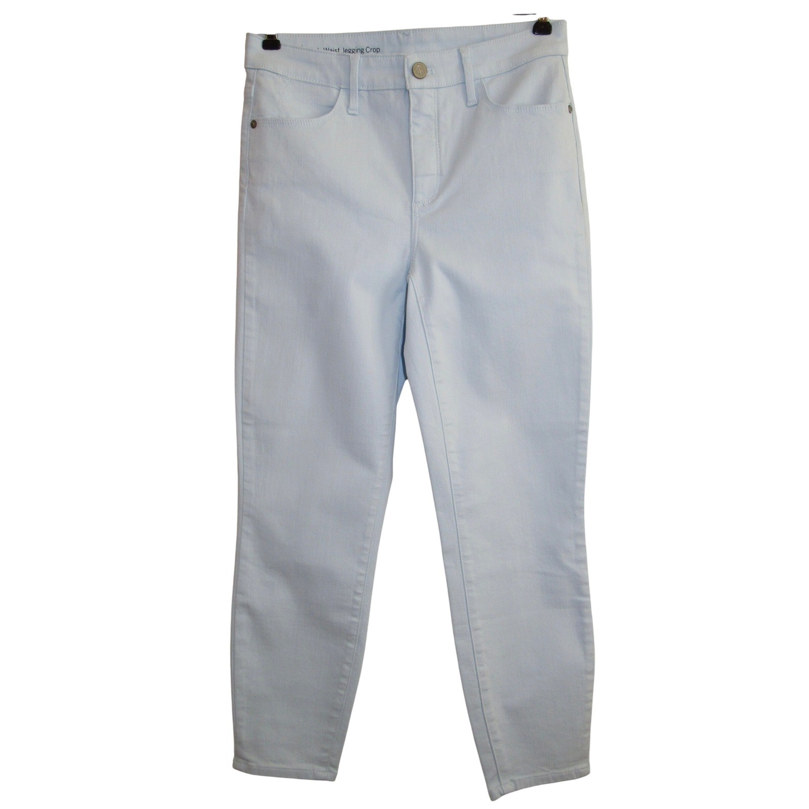 Talbots Flawless High Waist Jegging Crop Jeans Womens 4 Soft Pale Blue Pastel