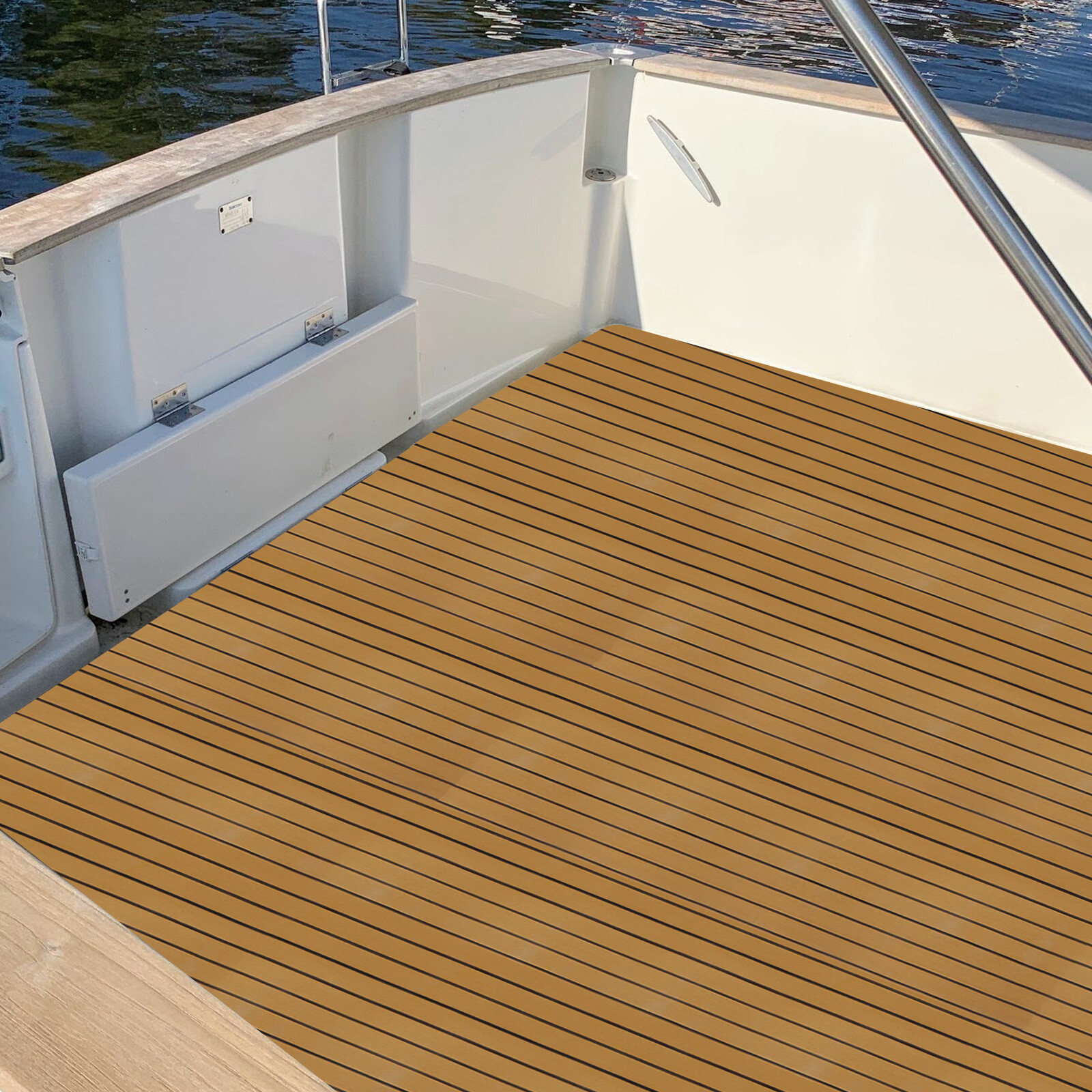 EVA Foam Boat Marine Yacht Boat Deluxe Flooring Mat Faux Teak Decking Sheet Pad