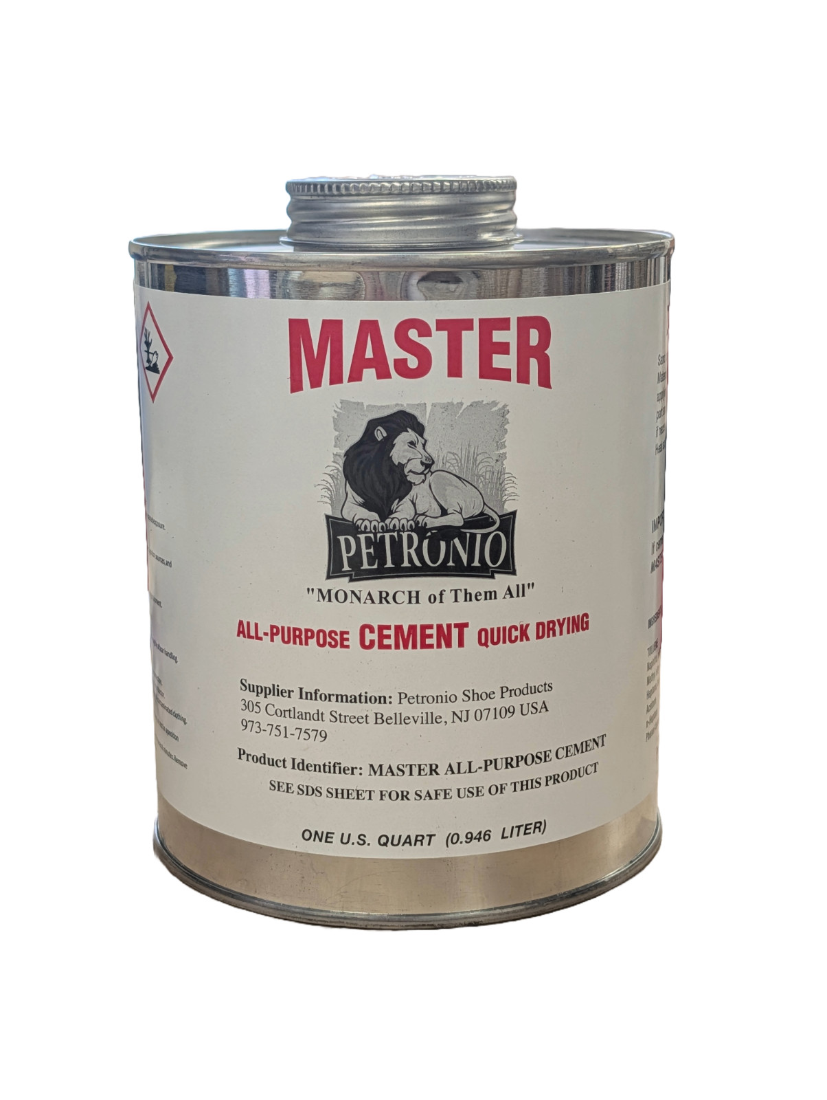 Master All-Purpose Contact Cement Quart 32 oz - Petronio Cobbler Shoe Glue