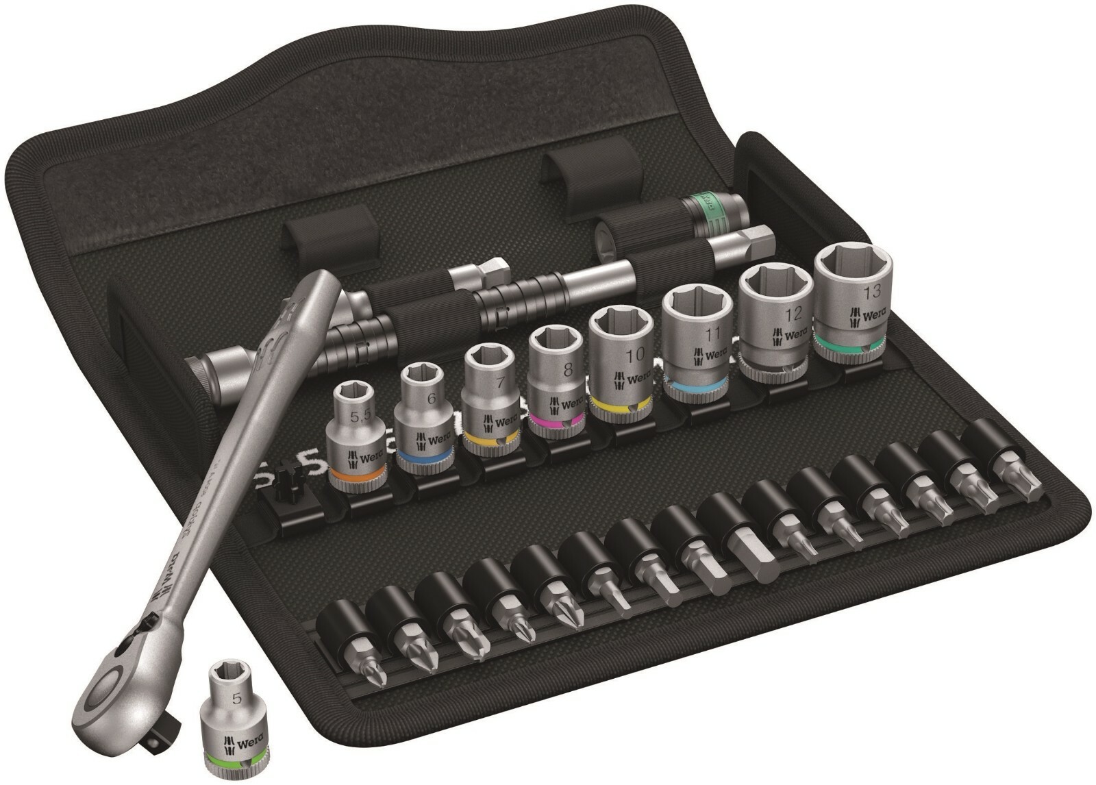 Wera 8100 SA 8 Zyklop Metal Switch Socket Set 1/4