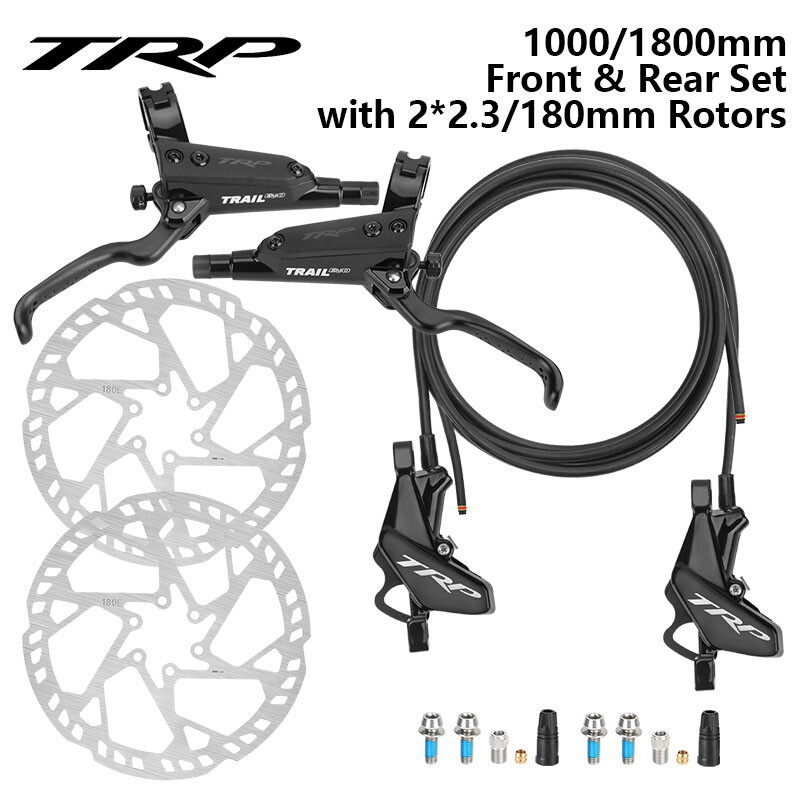 TRP Trail EVO HD-M843 Hydraulic Disc Brakes Front&Rear Set with 2.3mm Rotors