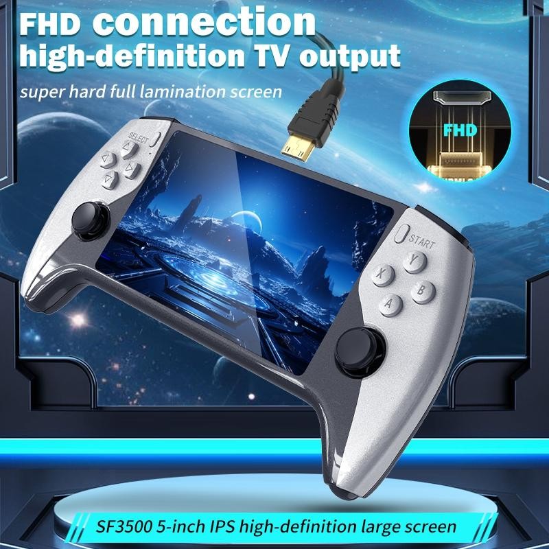 5 Inch IPS HD Retro Handheld Game Console Dual Core FHD Output 256GB Expandable 5 Inch IPS HD Retro Handheld Game Console Dual Core FHD Output 256GB Expandable
