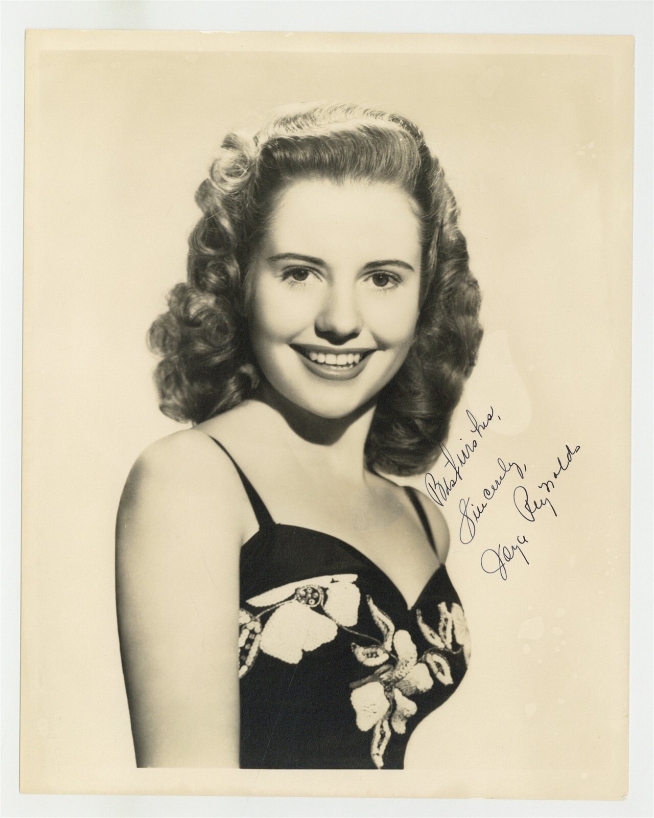 Joyce Reynolds 1944 Signed 8x10 Film Actress Warner Bros. Photo Portrait J14157 Joyce Reynolds 1944 Signed 8x10 Film Actress Warner Bros. Photo Portrait J14157