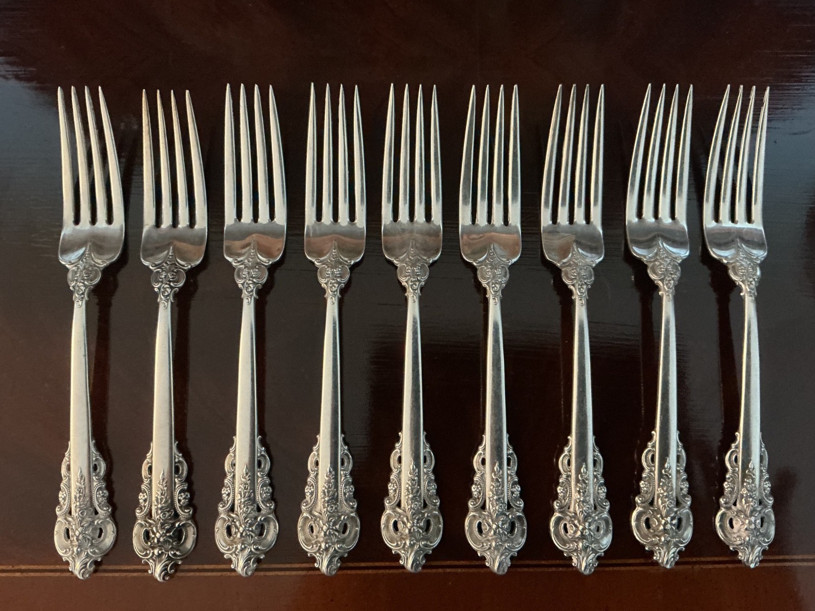 Wallace Grande Baroque Dinner Fork 7 1/2 Wallace Grande Baroque Dinner Fork 7 1/2
