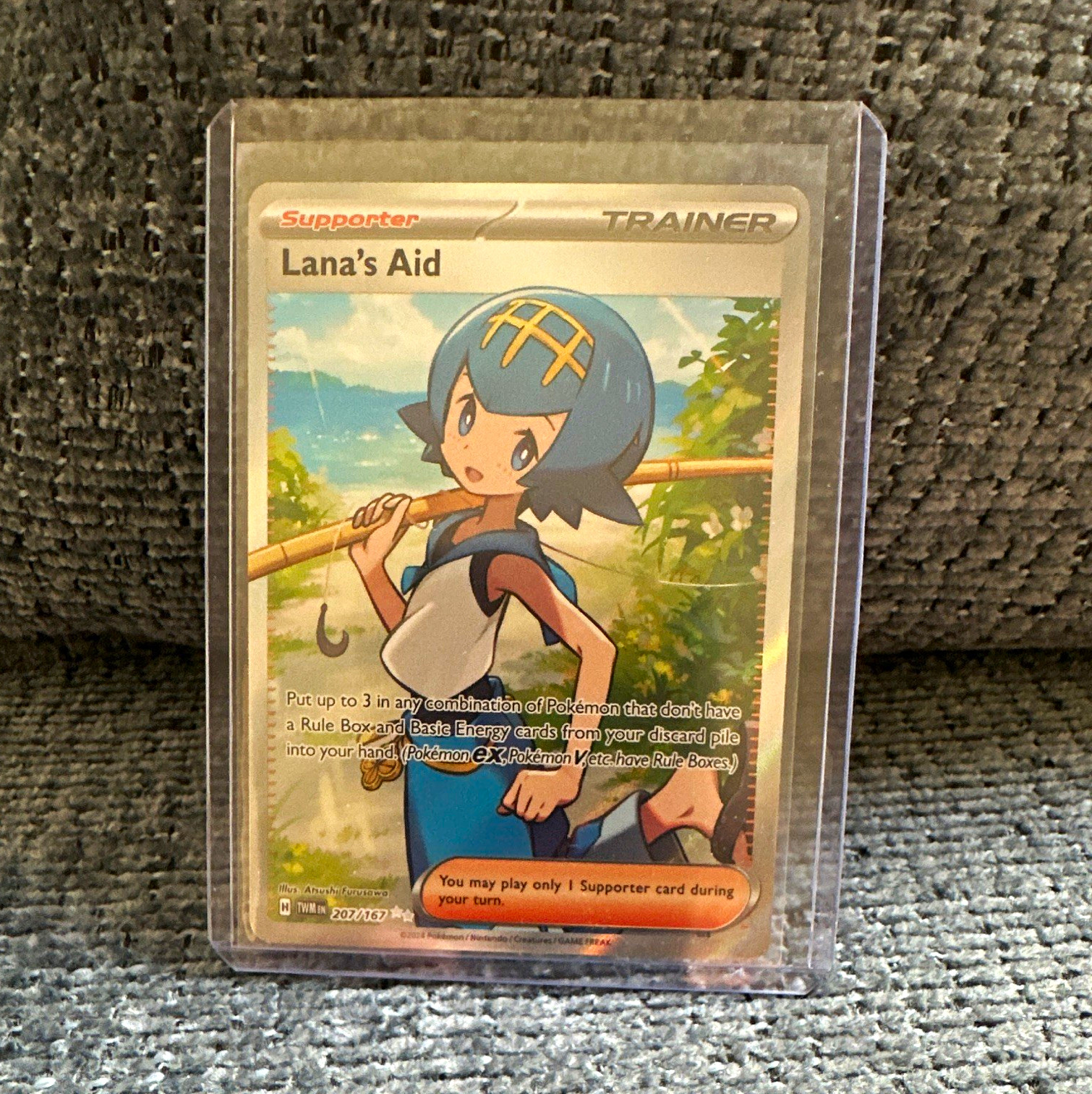 The Pokémon Company Pokemon TCG Lana\'s Aid 207/167 TWM UR Holo Full Art EN The Pokémon Company Pokemon TCG Lana\'s Aid 207/167 TWM UR Holo Full Art EN