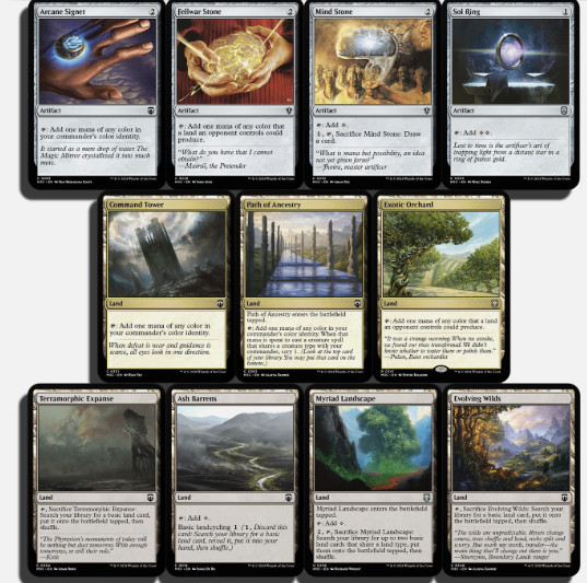 Core Commander Starter Kit MTG Bundle EDH Staples Mana Rock Ramp Magic Lot Pack