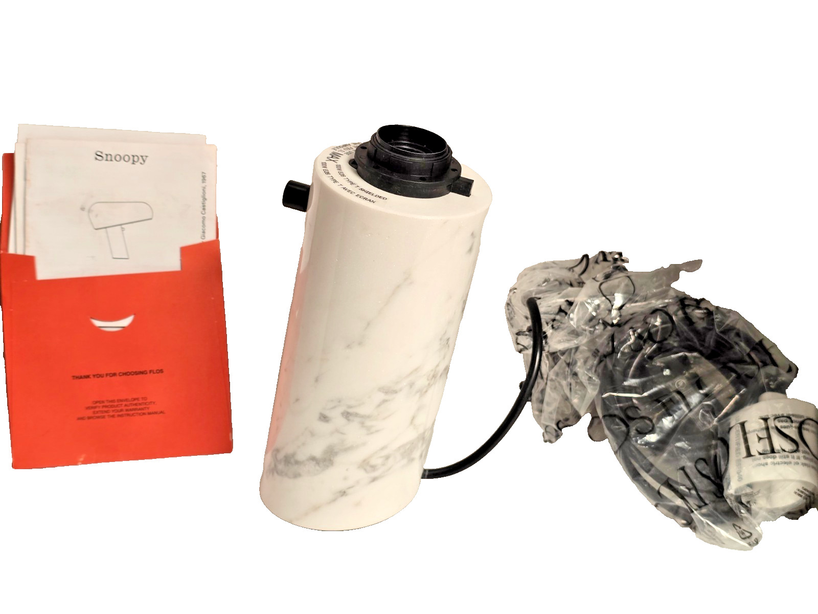 Flos, Snoopy BASE ONLY, Achille, Pier Giacomo Castiglioni, (1967, Re-Pop)