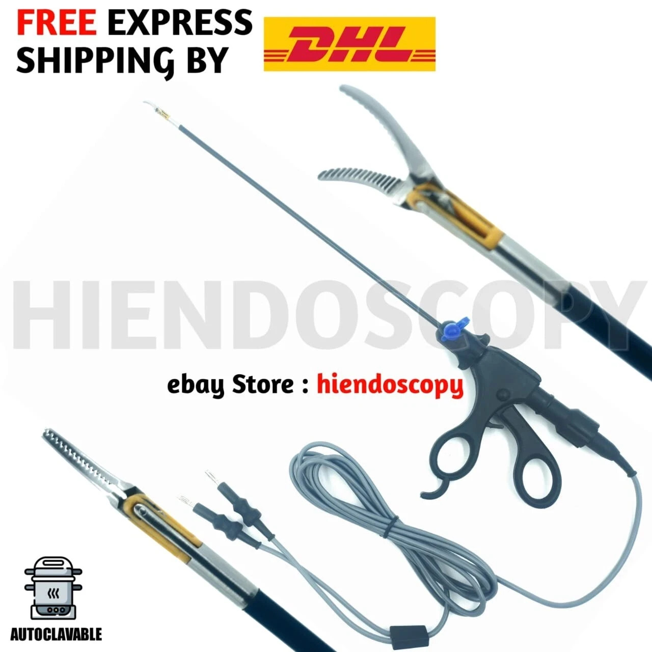 Laparoscopic Surgical Bipolar Maryland Graspers Forceps Laparoscopy 5mmx330mm