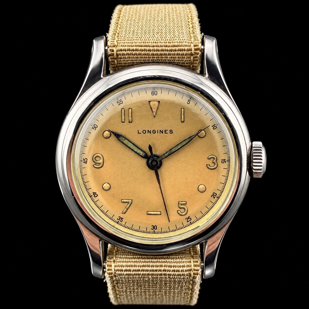 VINTAGE LONGINES REF. 23044-93 MANUAL WIND CENTER SECONDS 33MM 1940'S