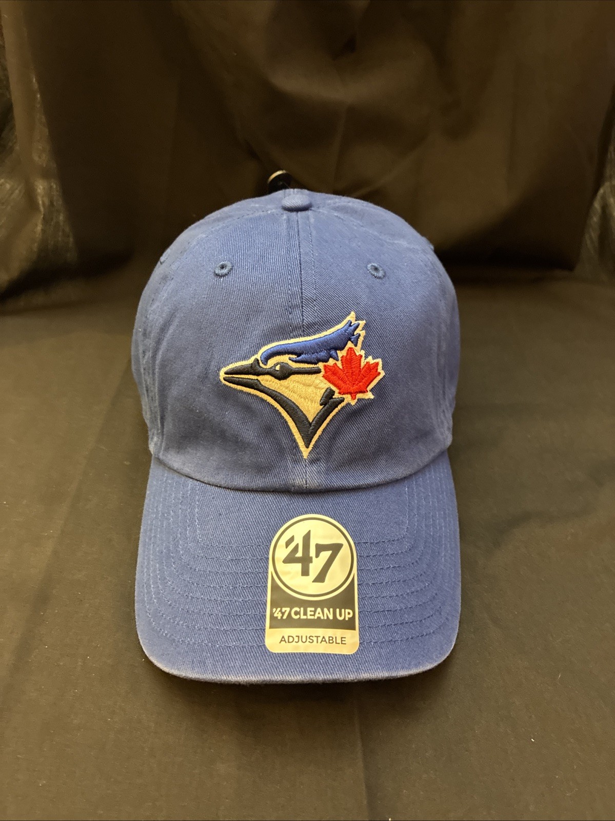 Toronto Blue Jays MLB '47 Brand Blue Clean Up Adjustable Strapback Hat OSFA Toronto Blue Jays MLB '47 Brand Blue Clean Up Adjustable Strapback Hat OSFA