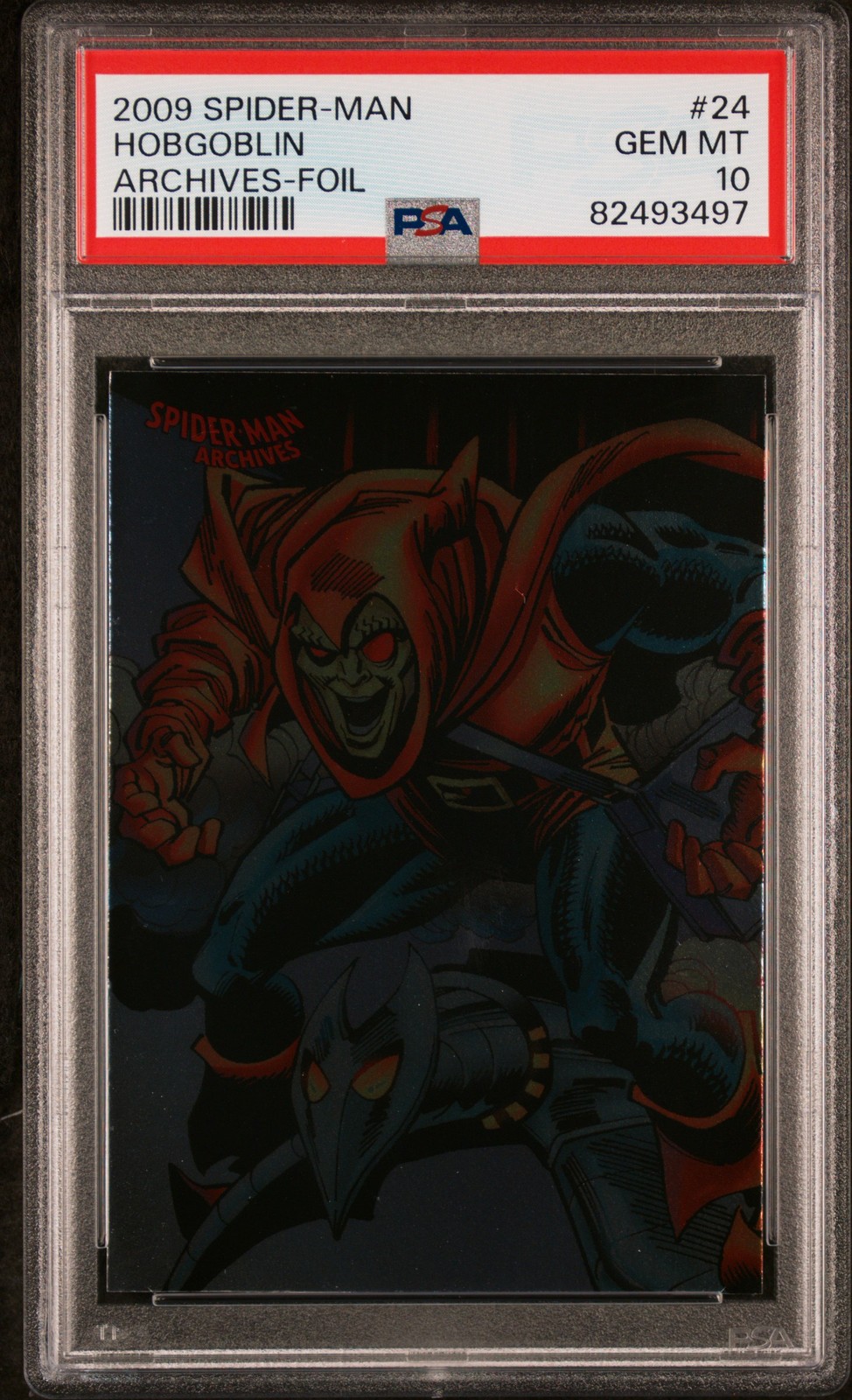 2009 Spider-Man Archives #24 Hobgoblin Archives-Foil PSA 10 2009 Spider-Man Archives #24 Hobgoblin Archives-Foil PSA 10