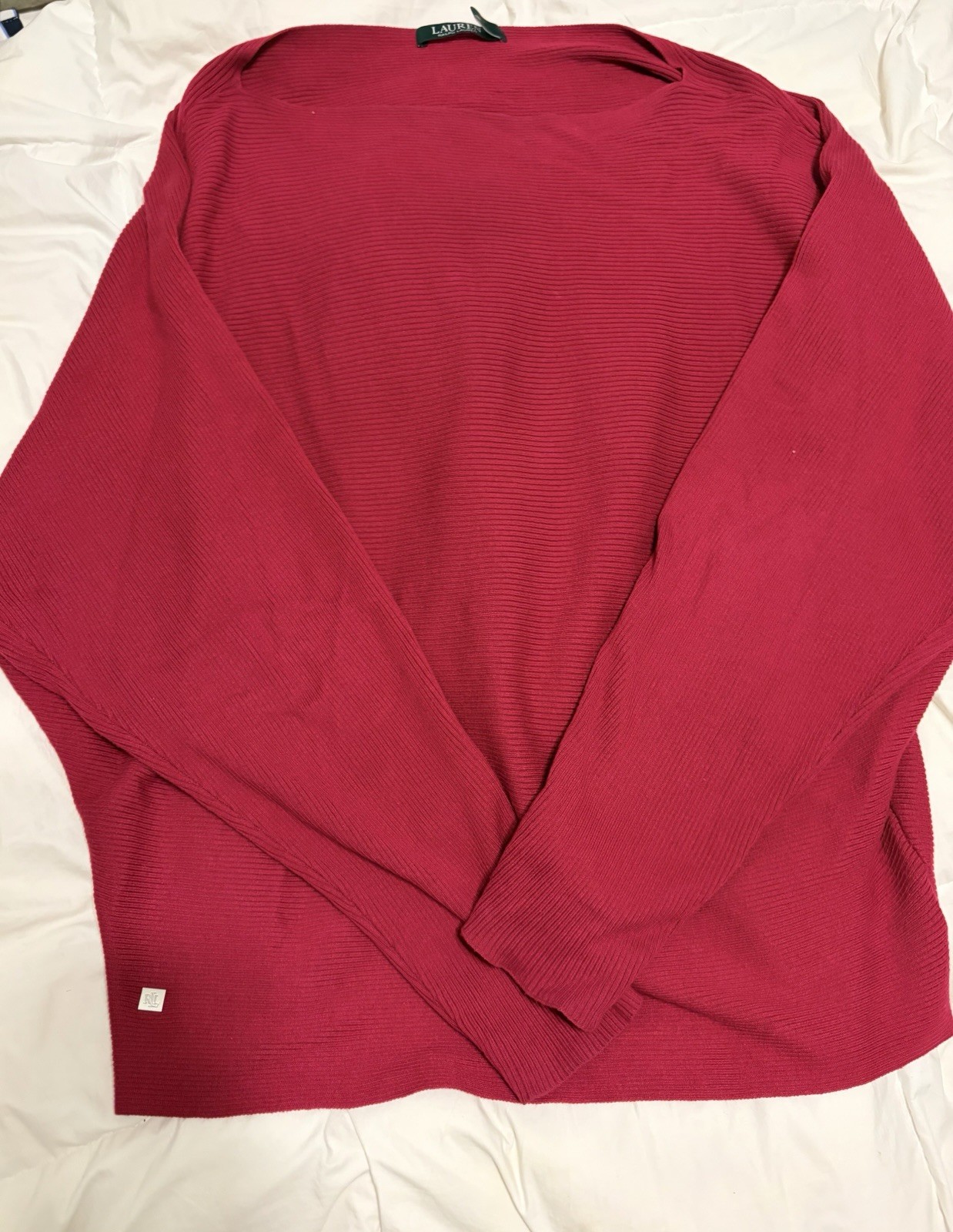 Lauren Ralph Lauren Cozy Magenta Pink Sweater Size Large NWT Lauren Ralph Lauren Cozy Magenta Pink Sweater Size Large NWT