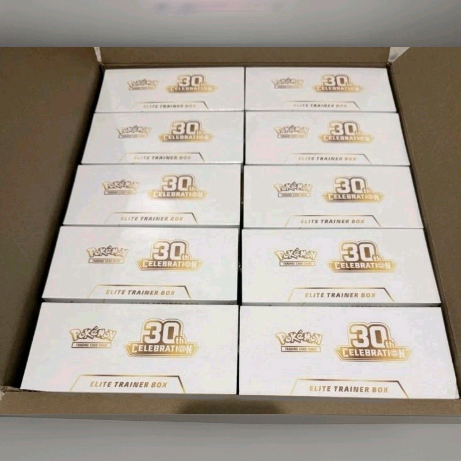 30th Celebration Elite Trainer Box Lot of 10 Sealed Pokémon ETBs Ships Now