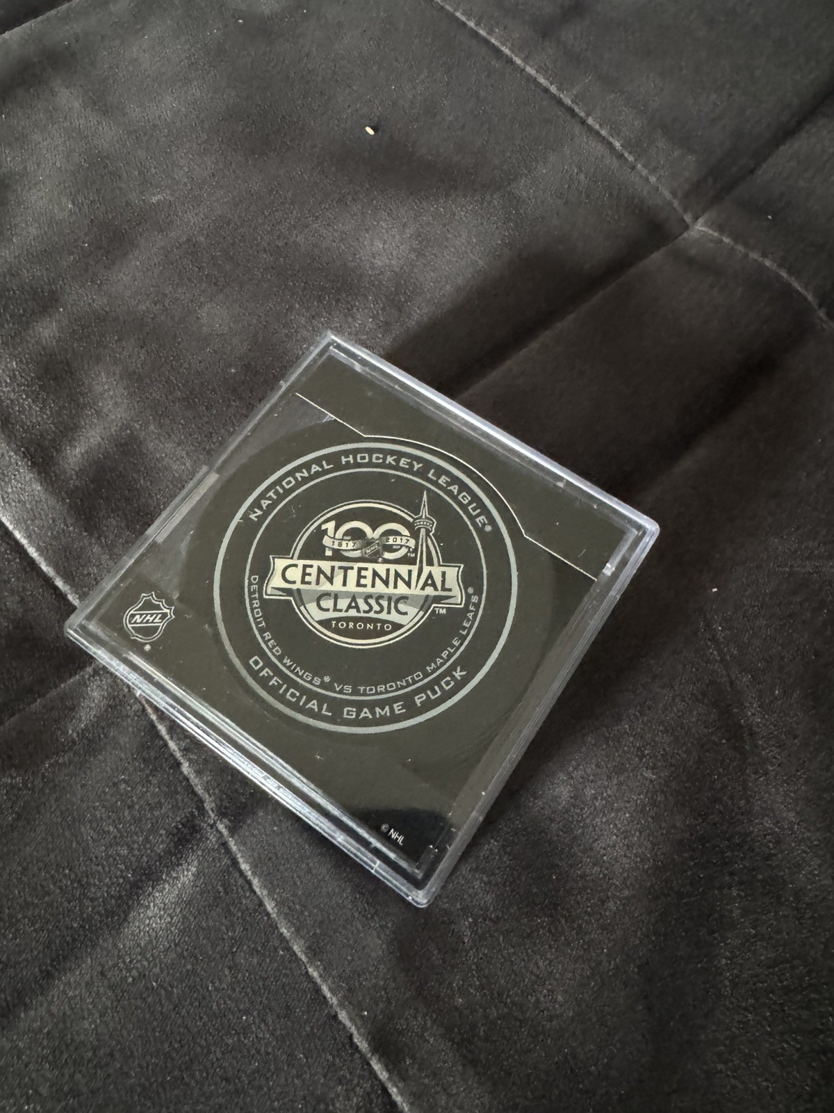 2017 NHL Centennial Classic Official Game Puck 