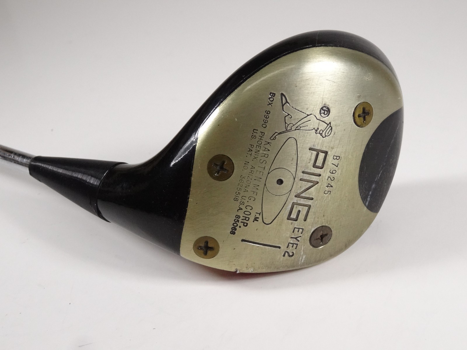 EXCELLENT Ping Eye 2 1 Wood Driver Karsten Ping ZZ Lite Steel Shaft RH