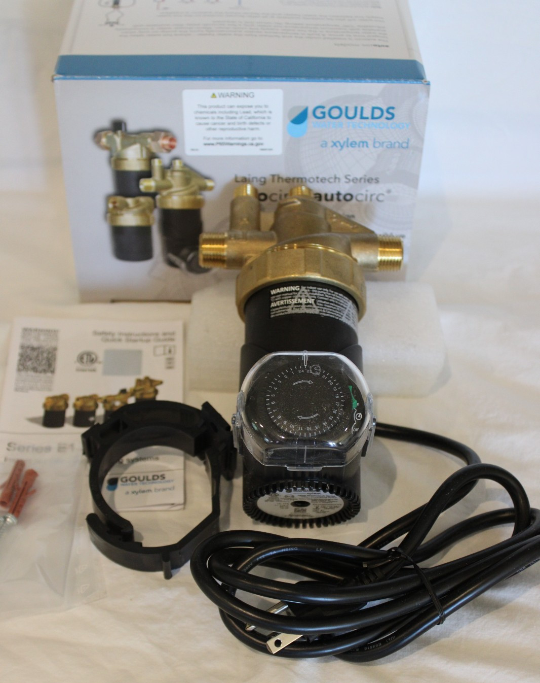 Goulds 60A0G6001 - E1-BCAFNCTW-01 Autocirc E1 Recirc. Pump w/Thermostat & Timer Goulds 60A0G6001 - E1-BCAFNCTW-01 Autocirc E1 Recirc. Pump w/Thermostat & Timer