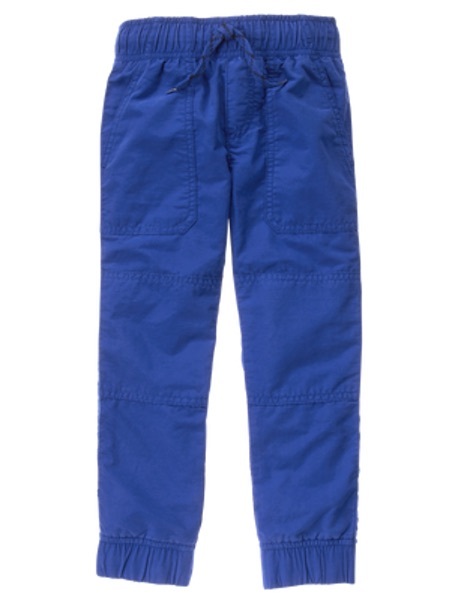 NWT Gymboree Boys Pull on Pants Jogger Blue Jersey lined  Shipmates 7