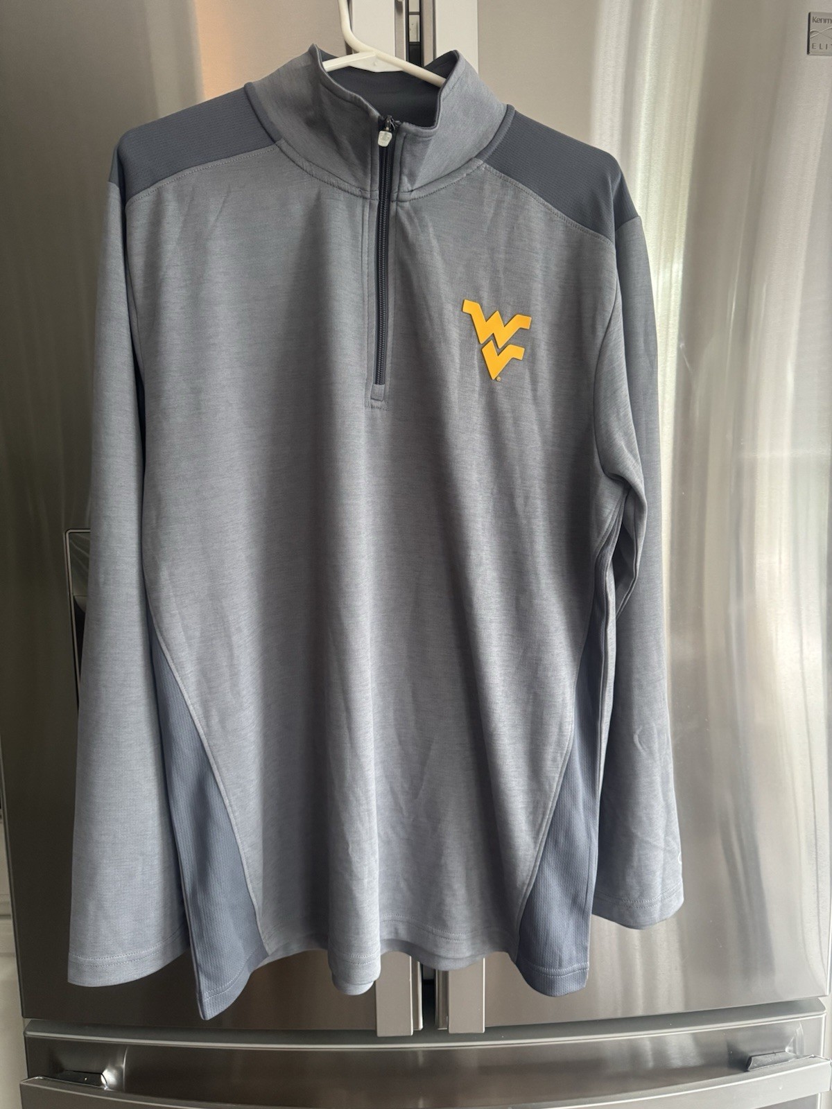 Champion WVU Mountaineers 1/4 Zip Pullover Large Gray NWT Champion WVU Mountaineers 1/4 Zip Pullover Large Gray NWT