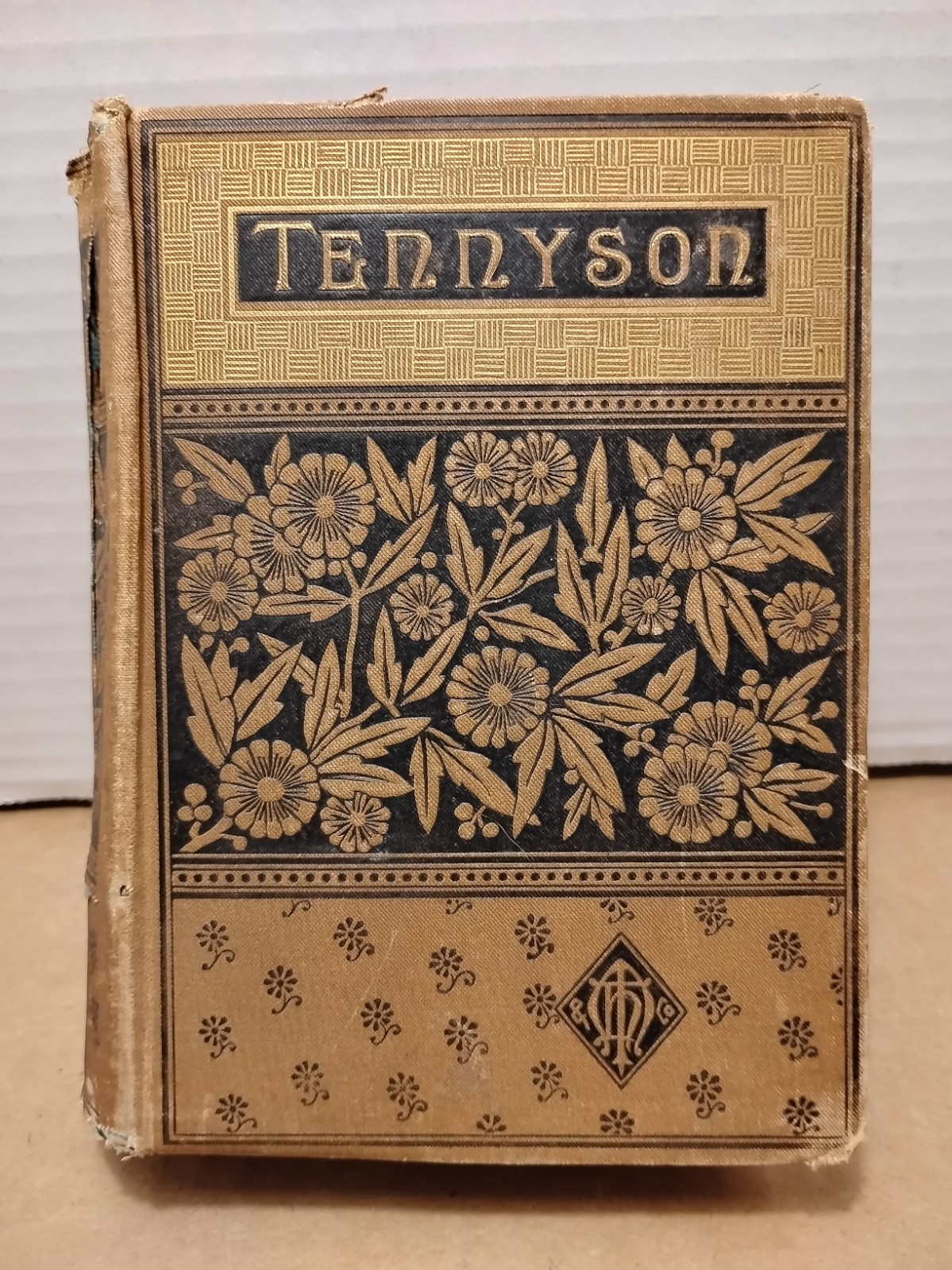 Alfred Tennyson : The Poetical Works - 1881 - Antique Embossed Compact Hardcover